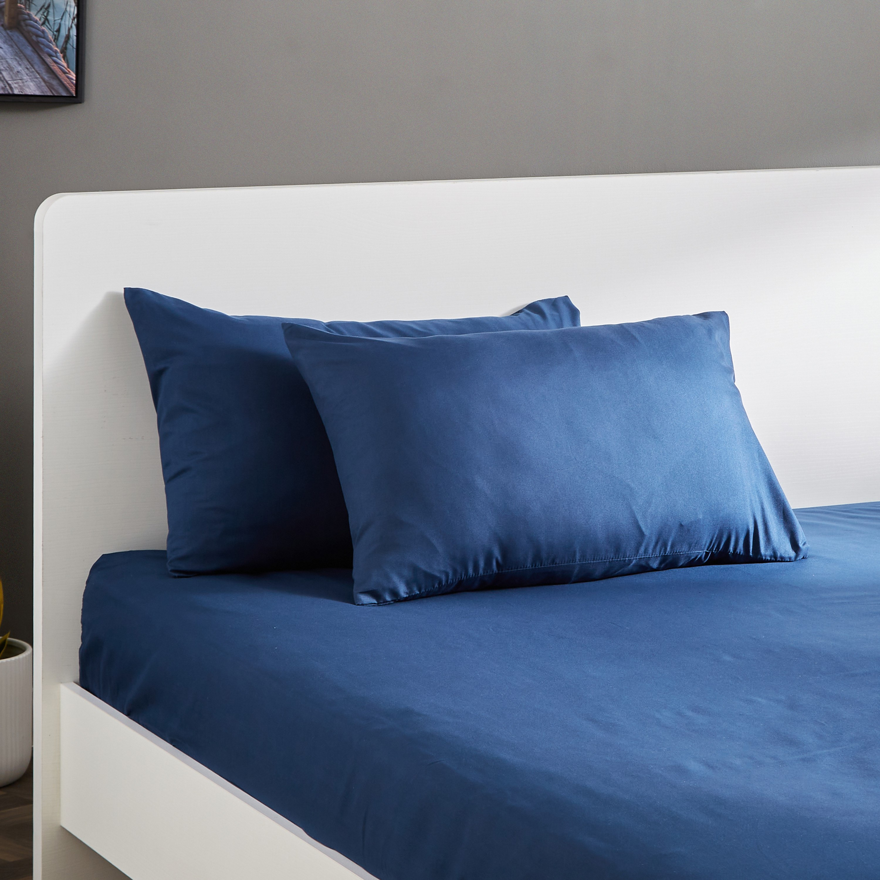 طقم غطاء وسادة سادة من الألياف الدقيقة يستخدم على الوجهين قطعتين من ديربي - 45x70 سم-hbxhomeware-hbxbedroom-image-1