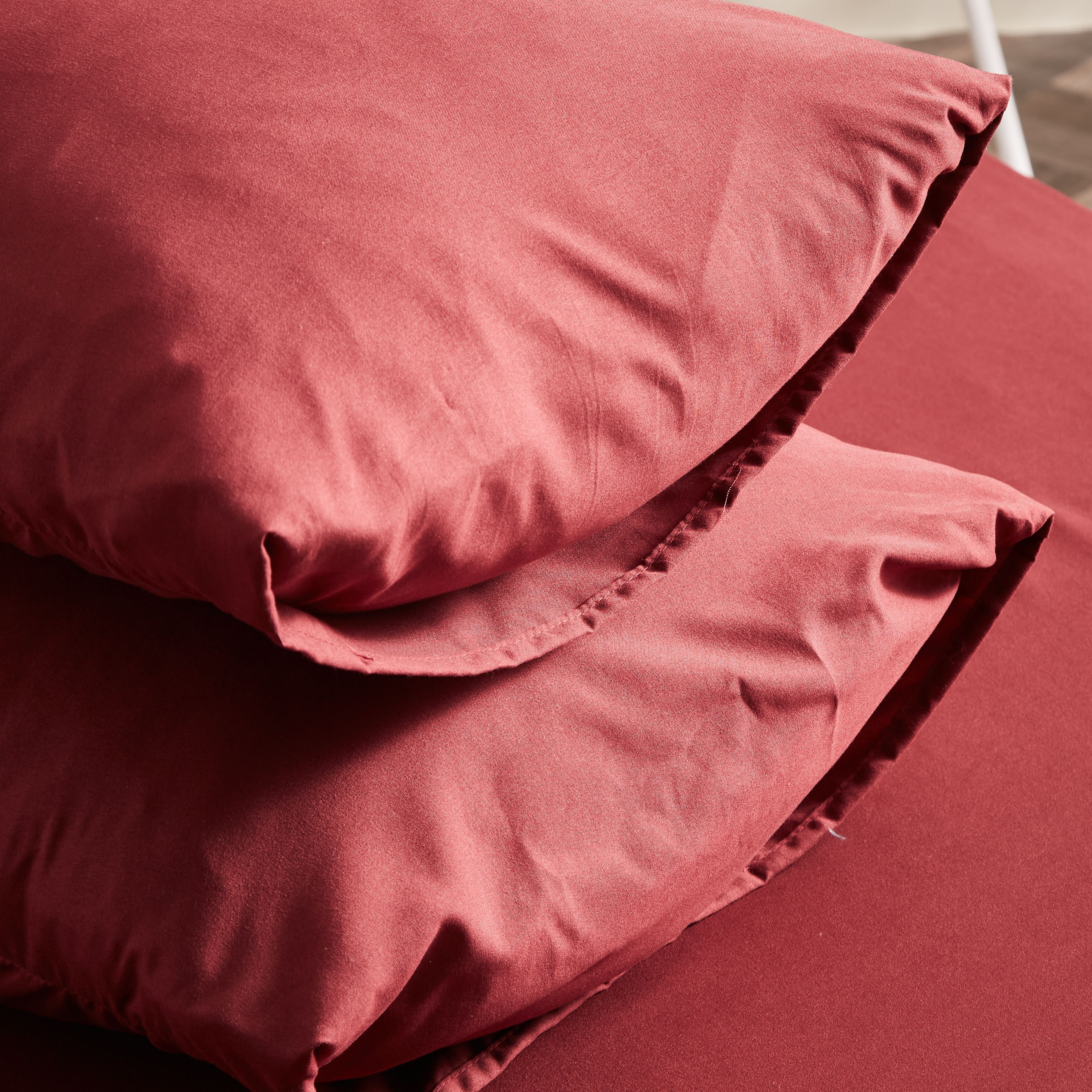 Derby 2-Piece Reversible Solid Microfibre Pillowcase Set - 45x70 cm-hbxhomeware-hbxbedroom-image-4
