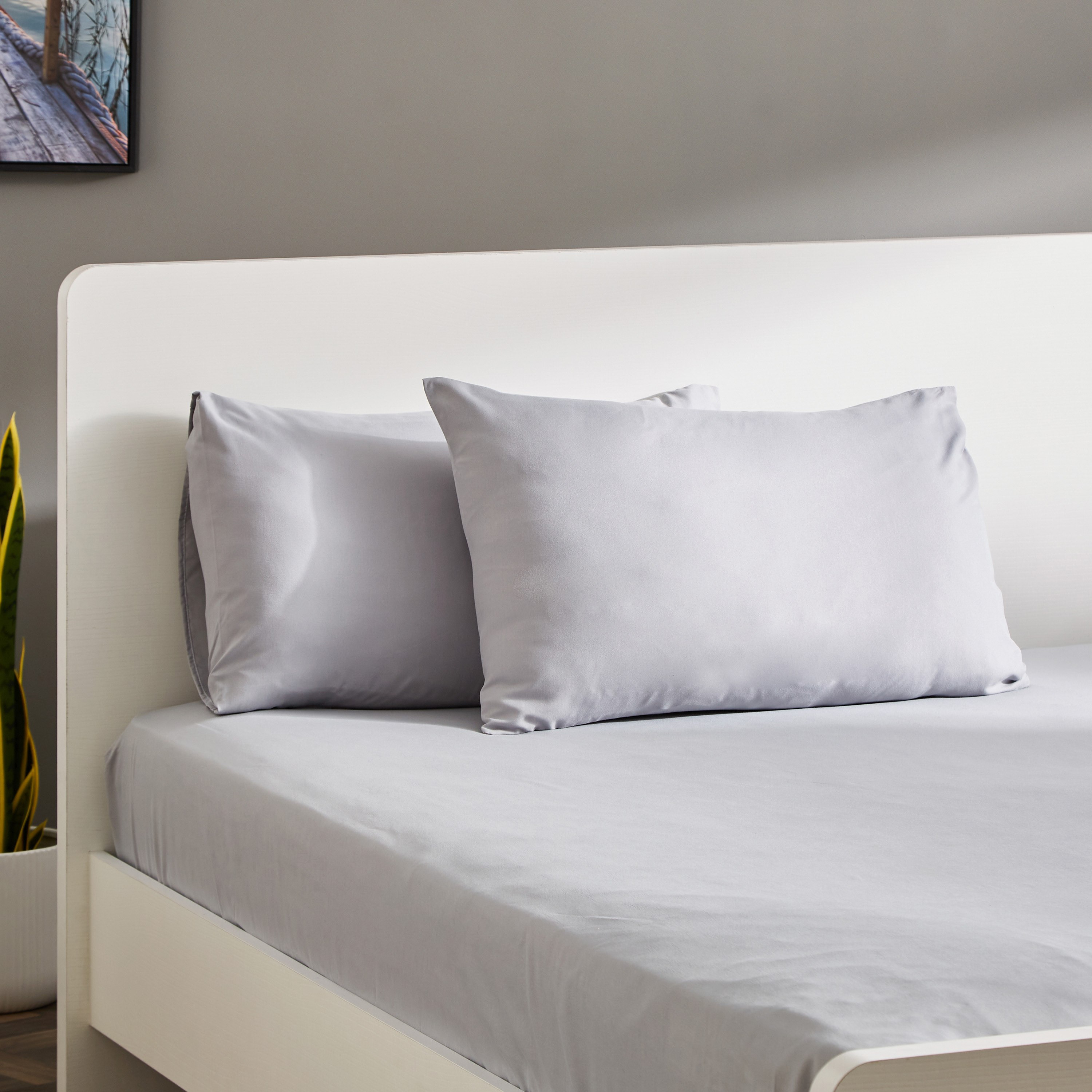Derby 2-Piece Reversible Solid Microfibre Pillowcase Set - 45x70 cm-hbxhomeware-hbxbedroom-image-1