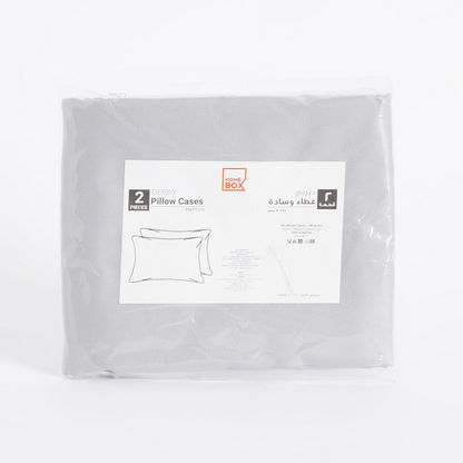 Derby 2-Piece Reversible Solid Microfibre Pillowcase Set - 45x70 cms