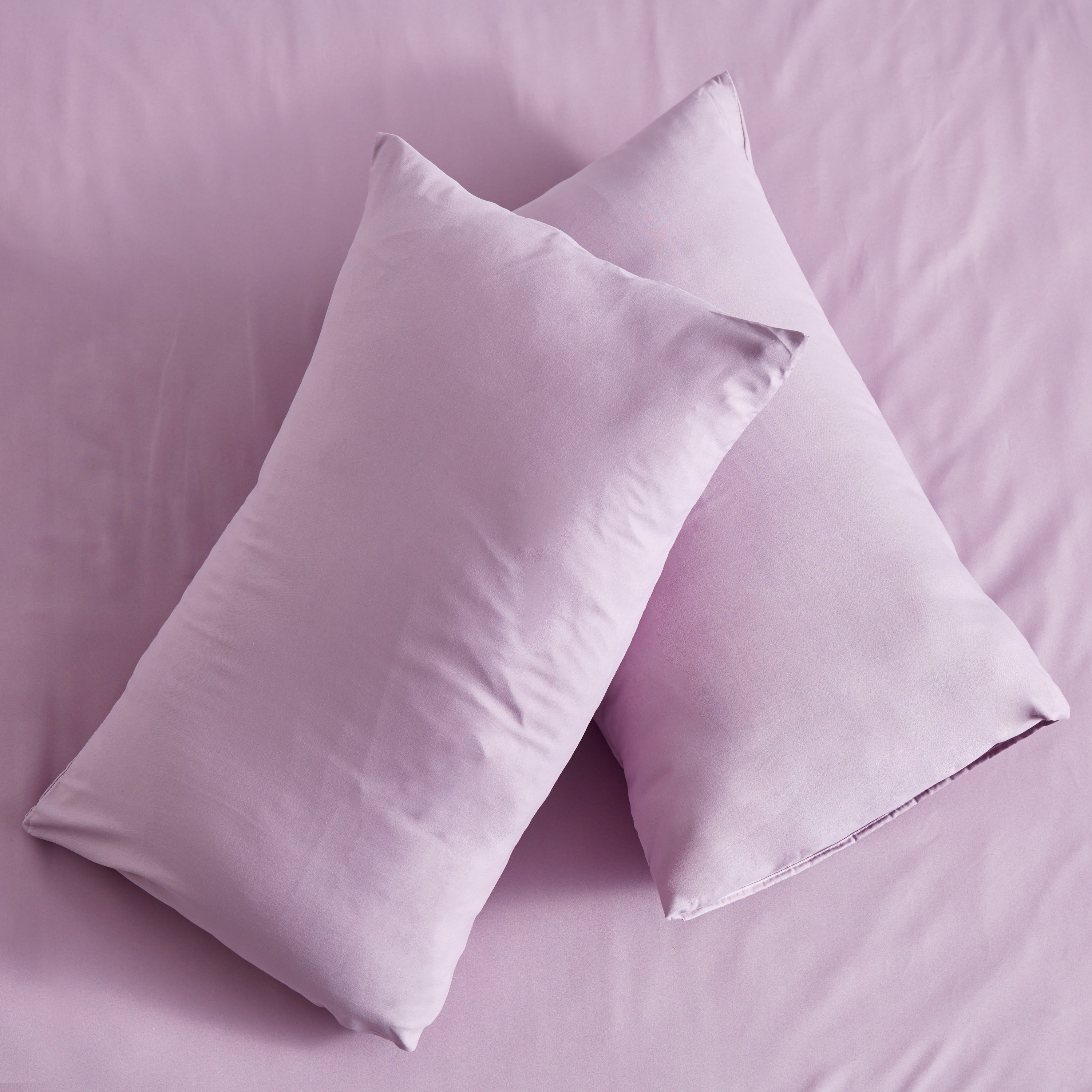 طقم غطاء وسادة سادة من الألياف الدقيقة يستخدم على الوجهين قطعتين من ديربي - 45x70 سم-hbxhomeware-hbxbedroom-image-2