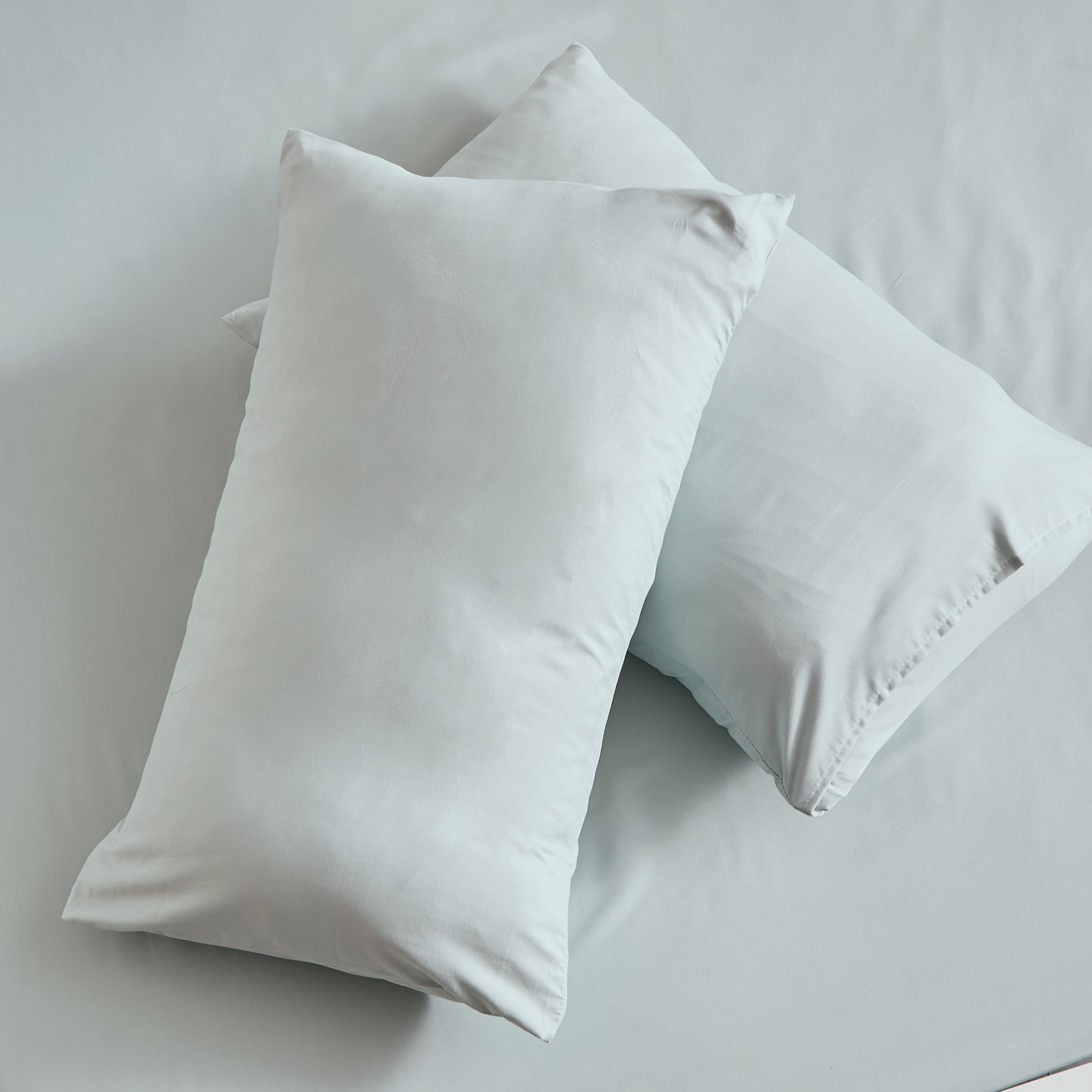 Derby 2-Piece Reversible Solid Microfibre Pillowcase Set - 45x70 cm-hbxhomeware-hbxbedroom-image-1