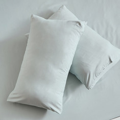 Derby 2-Piece Reversible Solid Microfibre Pillowcase Set - 45x70 cms