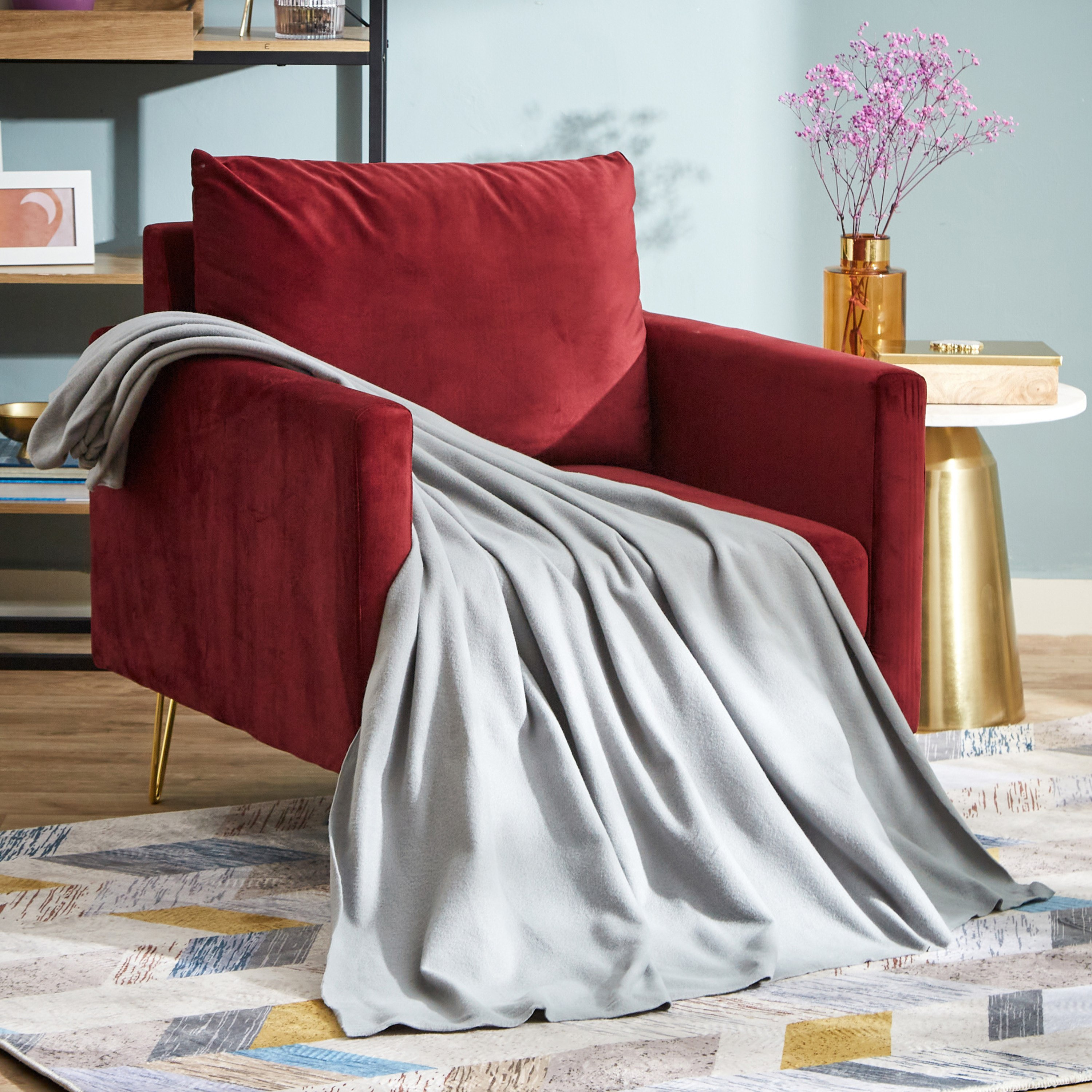 بطانية صوف خفيفة سادة من أتلانتا - 120x160 سم-hbxhomeware-hbxbedroom-image-5