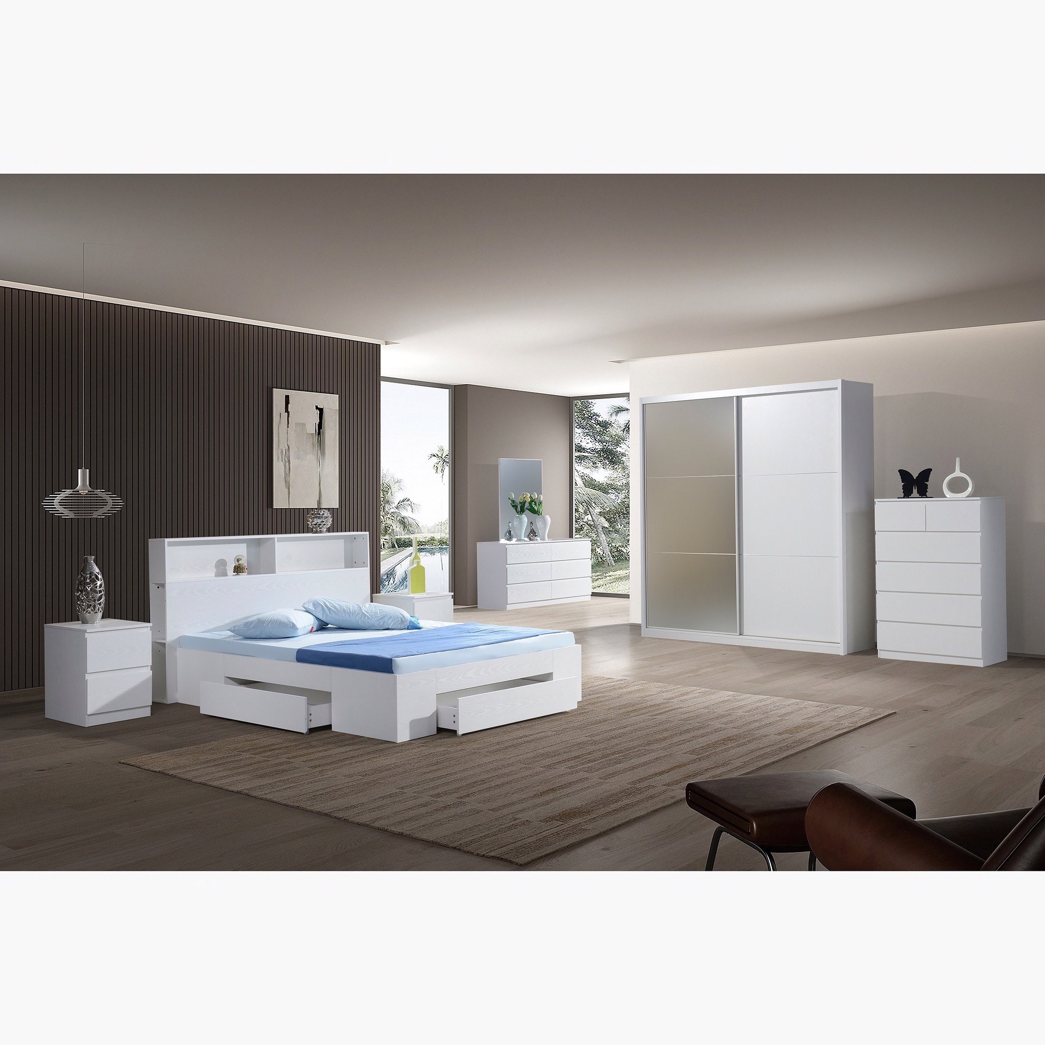 Halmstad Oslo Queen Storage Bed with 3 Drawers - 150x200 cm-hbxbedroom-bedsandbedsets-beds-queen-image-11