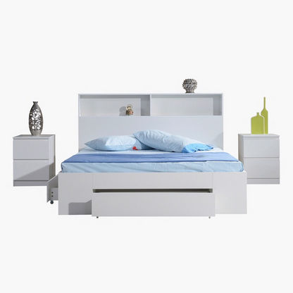 Halmstad Oslo Queen Storage Bed with 3 Drawers - 150x200 cms