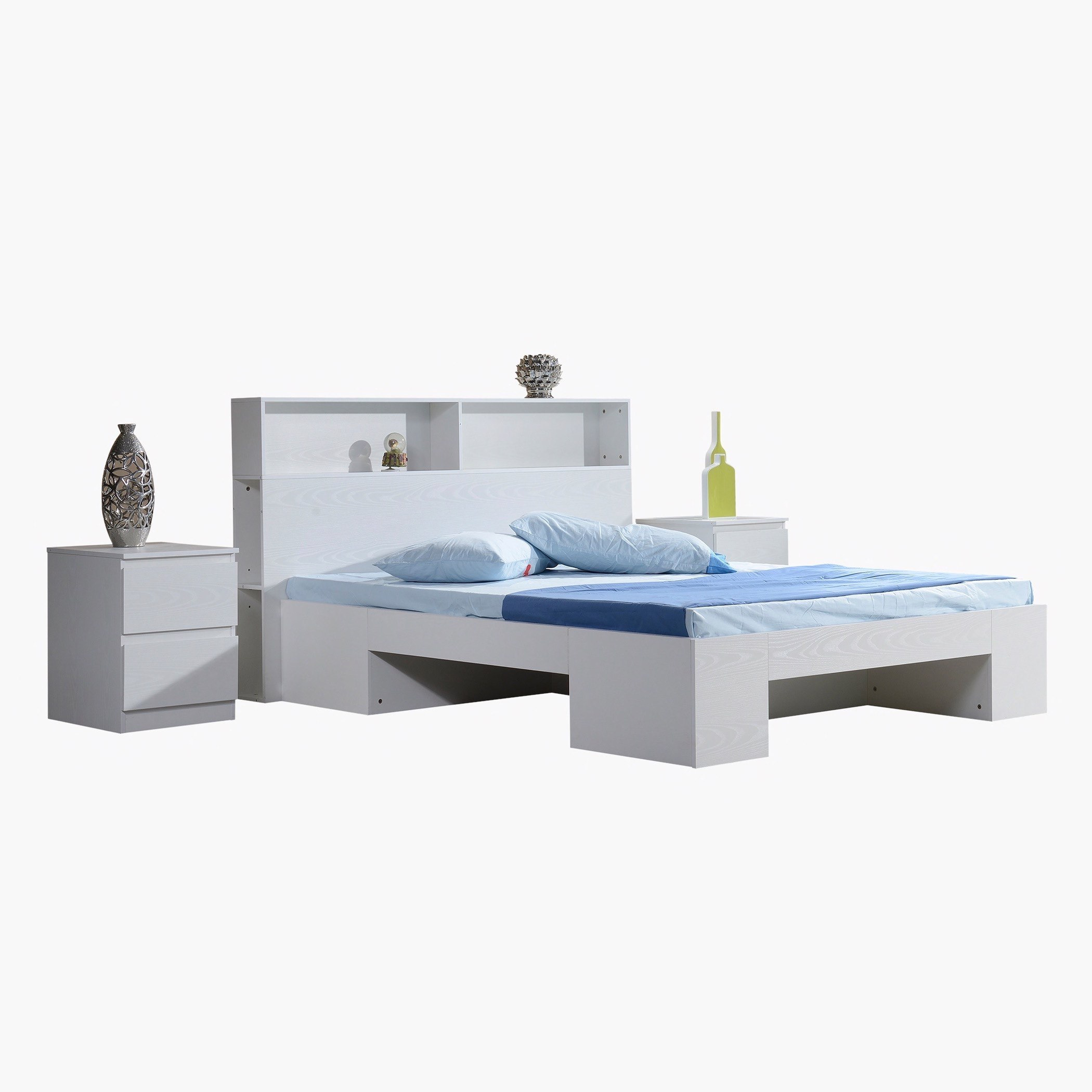 Halmstad Oslo Queen Storage Bed with 3 Drawers - 150x200 cm-hbxbedroom-bedsandbedsets-beds-queen-image-3