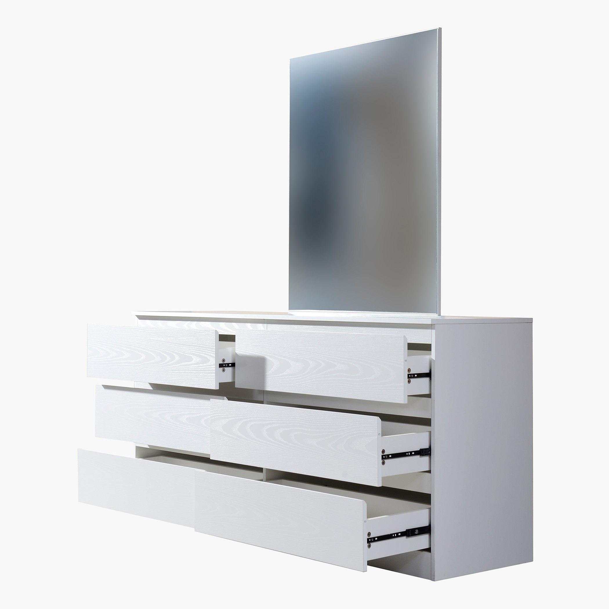 طاولة تزيين مزدوجة بـ6 أدراج من هالمستاد-hbxfurniture-bedroom-dressersandmirrors-image-2
