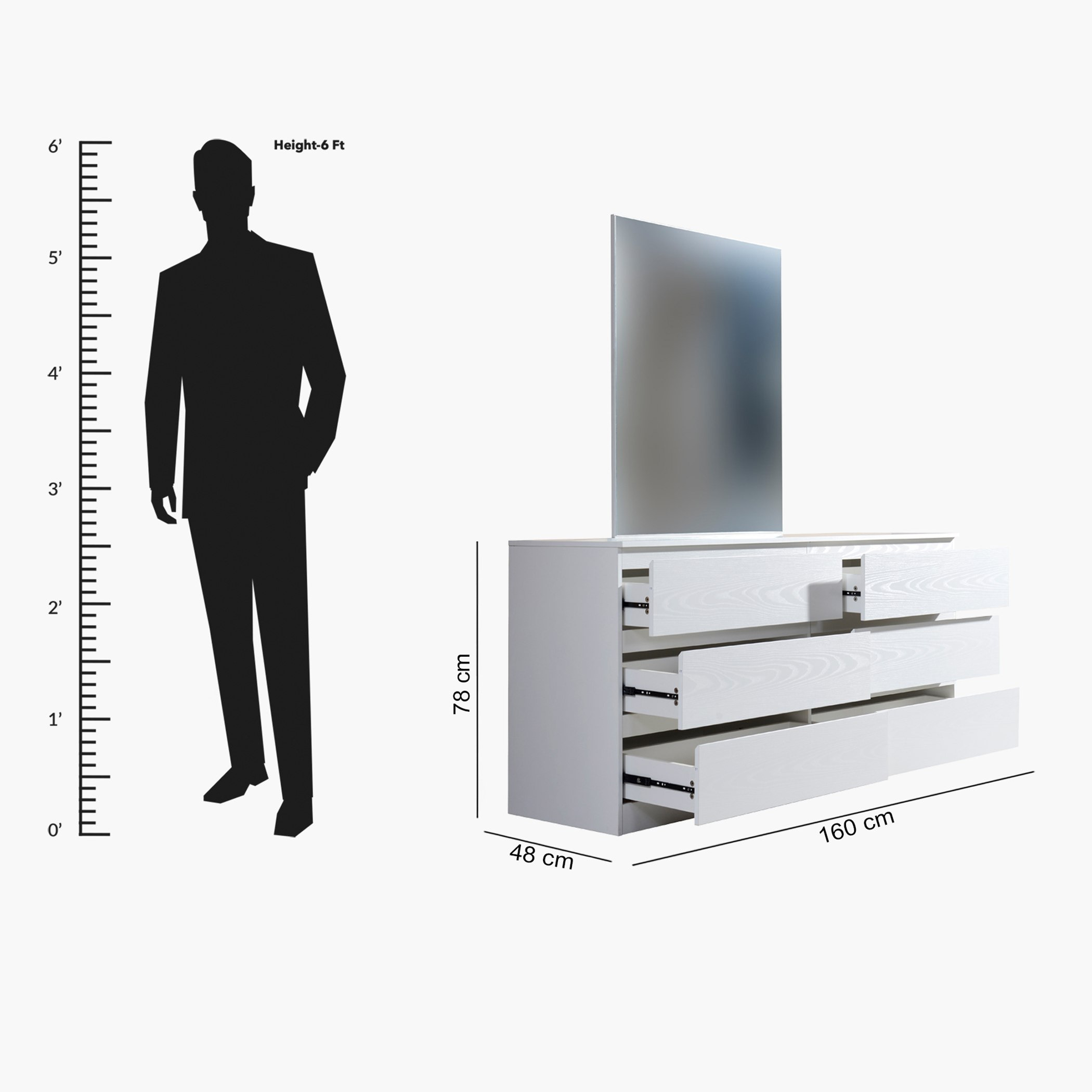 طاولة تزيين مزدوجة بـ6 أدراج من هالمستاد-hbxfurniture-bedroom-dressersandmirrors-image-6