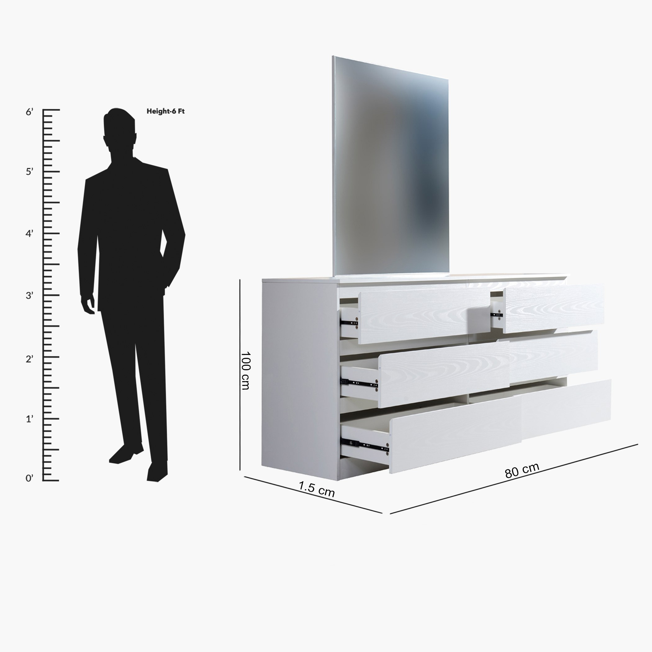 مرآة لطاولات تزيين - هالمستاد-hbxfurniture-bedroom-dressersandmirrors-image-3