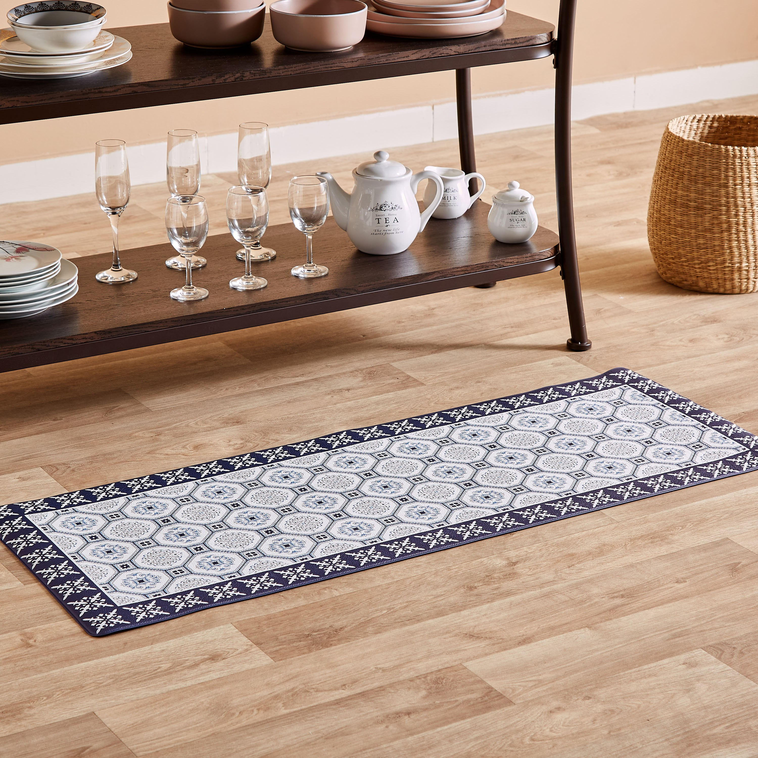 سجادة مقاومة للتعب بي في سي بطبعات من ريزا - 45x120 سم-hbxhomeware-hbxlivingroom-image-5