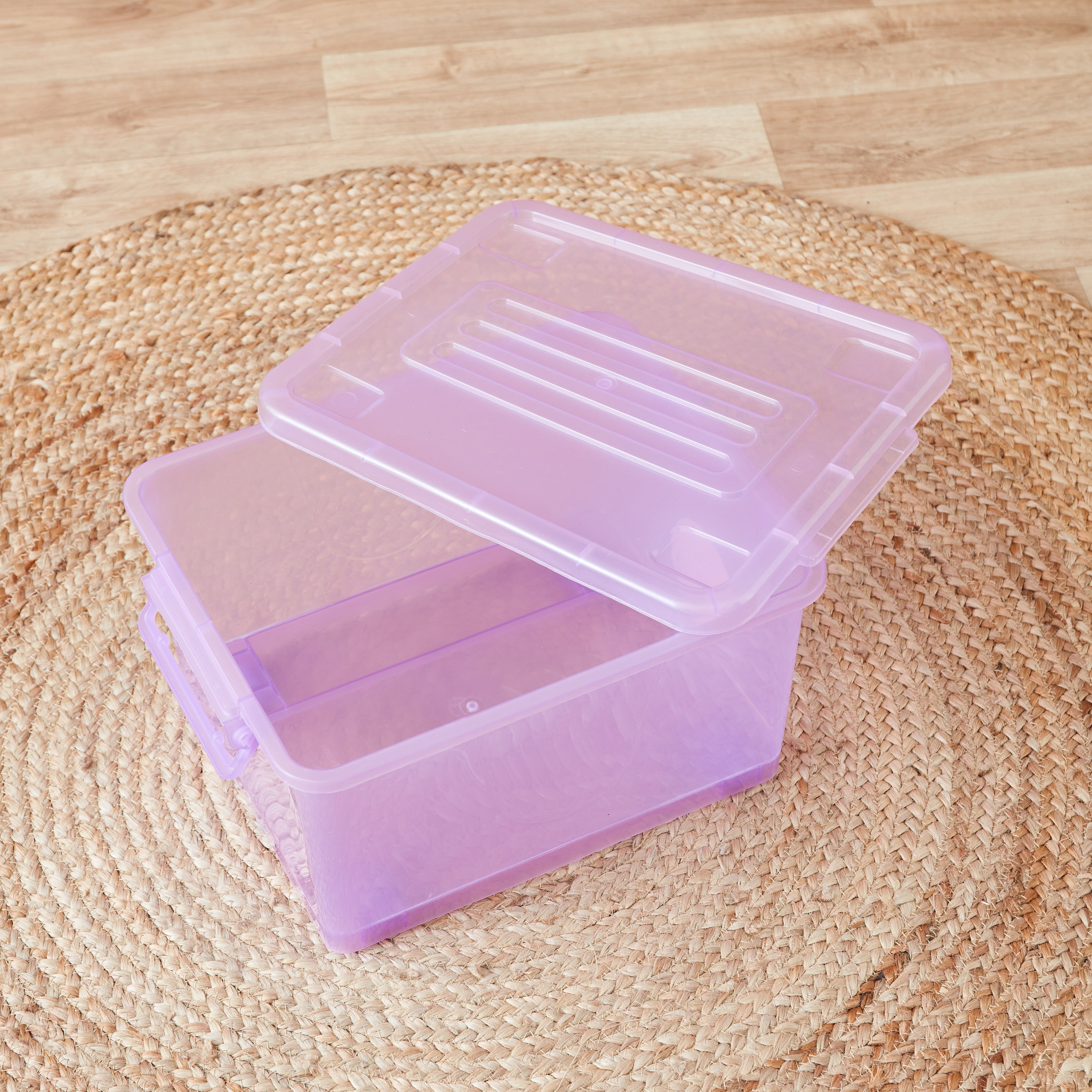 Rolling 15 L Storage Box with Wheels and Lid - 37x30x20 cm-hbxhomeware-hbxkidsandyouth-image-2