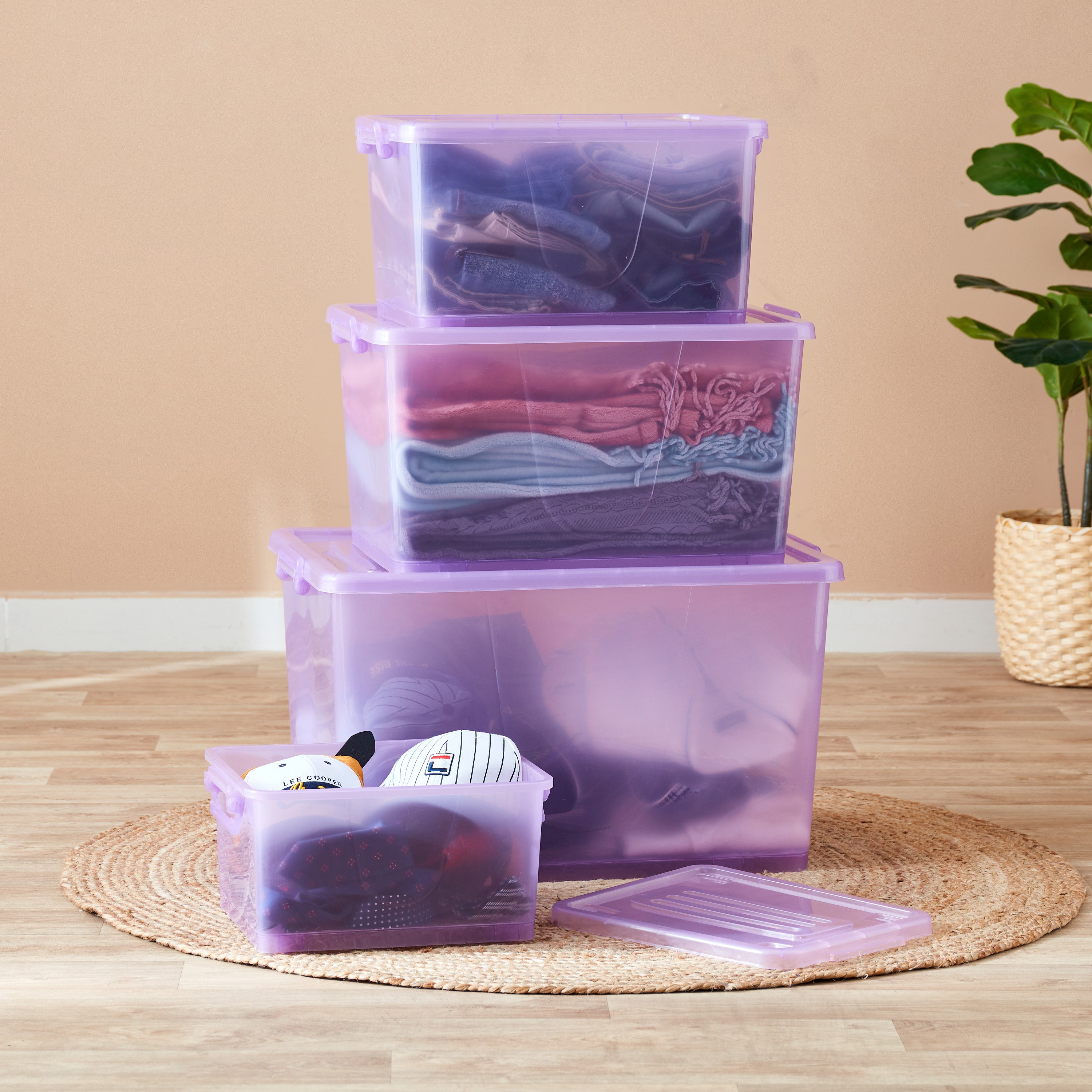 Rolling 15 L Storage Box with Wheels and Lid - 37x30x20 cm-hbxhomeware-hbxkidsandyouth-image-5
