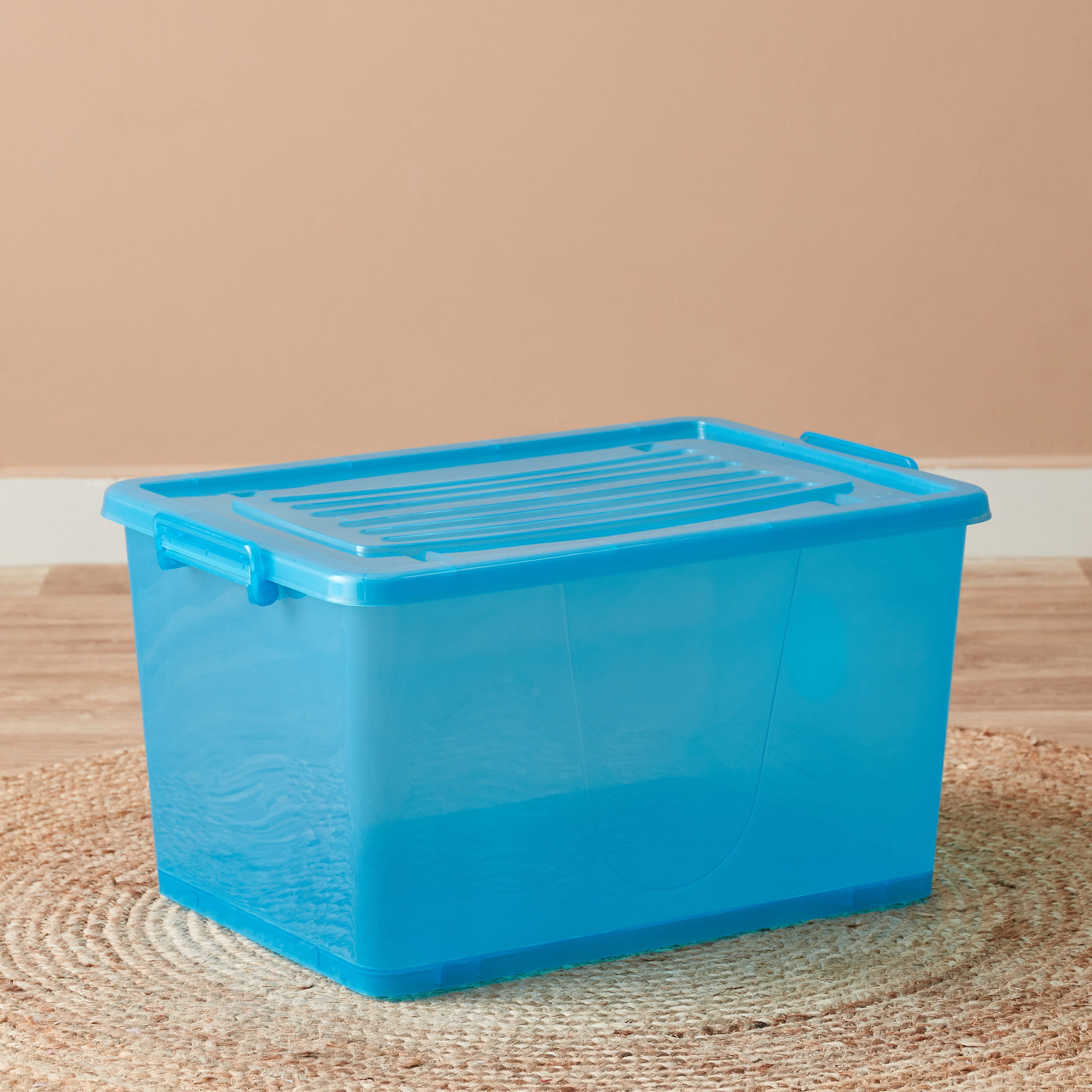 Rolling 55 L Storage Box with Wheels and Lid - 56x39x32 cm-hbxbedroom-bedroomaccessories-bedroomstorage-image-1