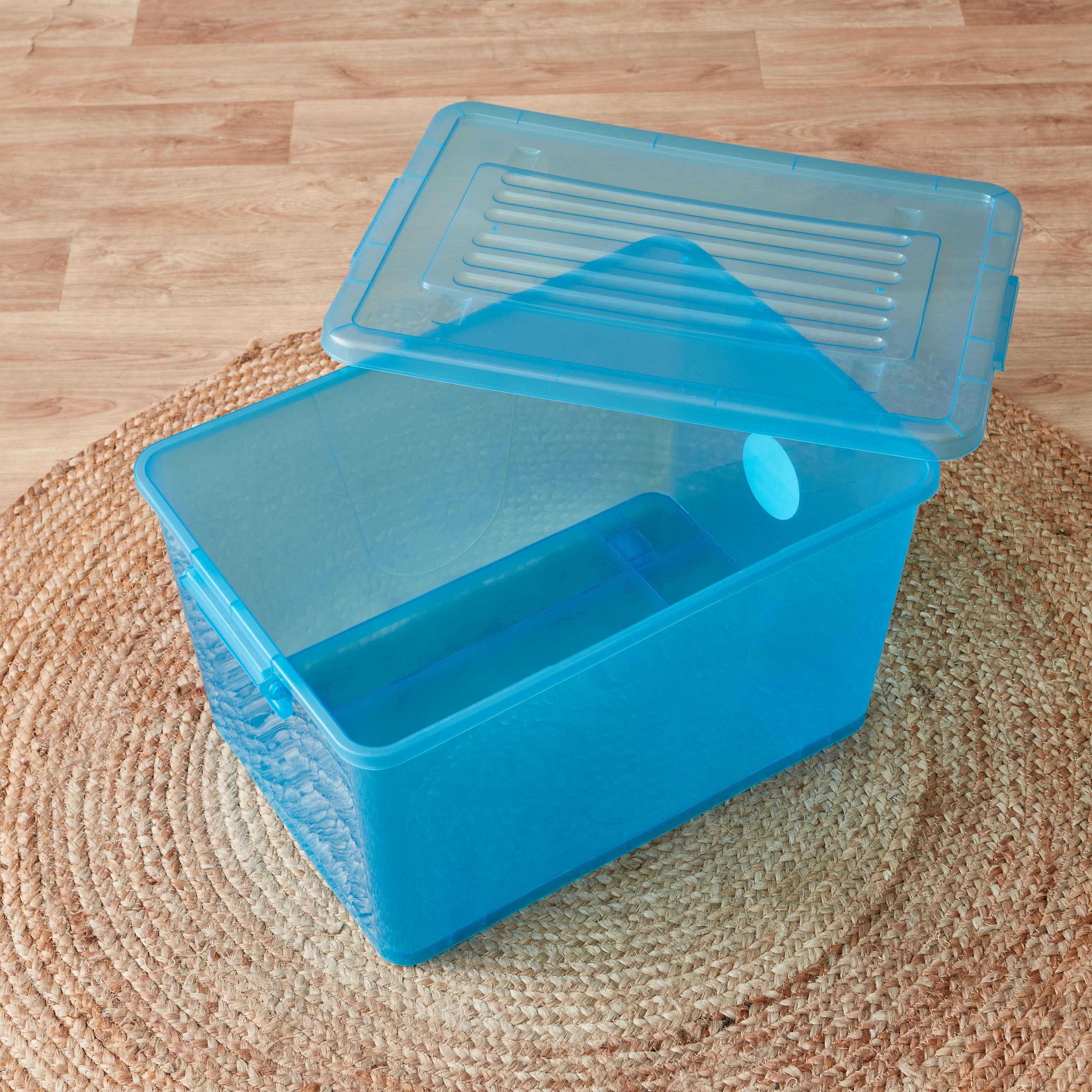 Rolling 55 L Storage Box with Wheels and Lid - 56x39x32 cm-hbxbedroom-bedroomaccessories-bedroomstorage-image-2