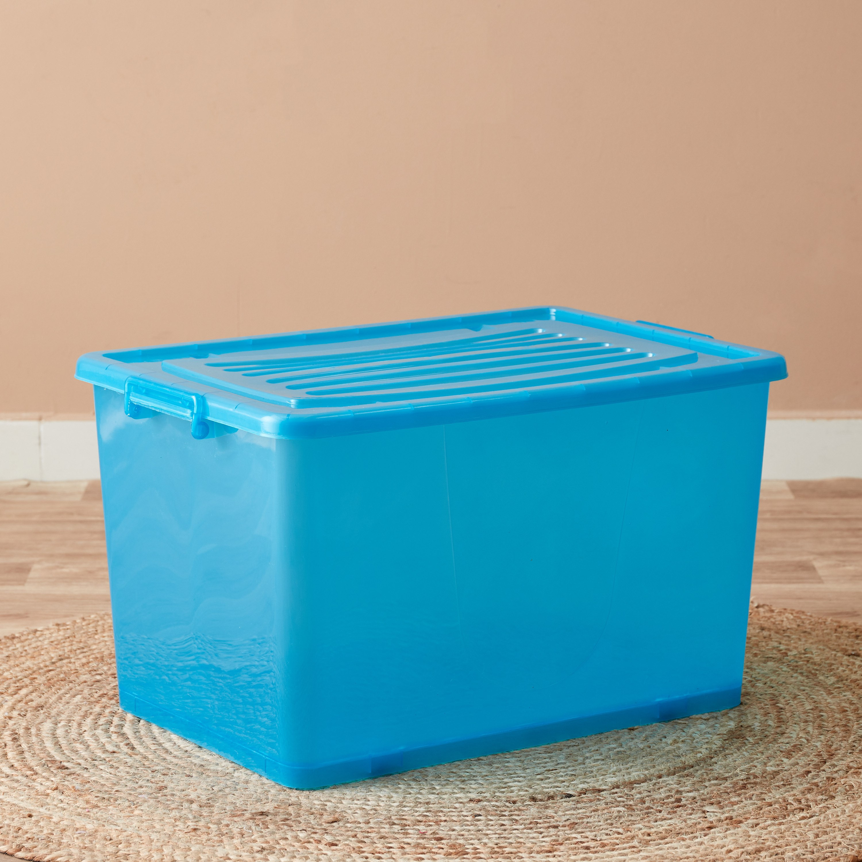Rolling 94 L Storage Box with Wheels and Lid - 66.5x45x40 cm-hbxbedroom-bedroomaccessories-bedroomstorage-image-1