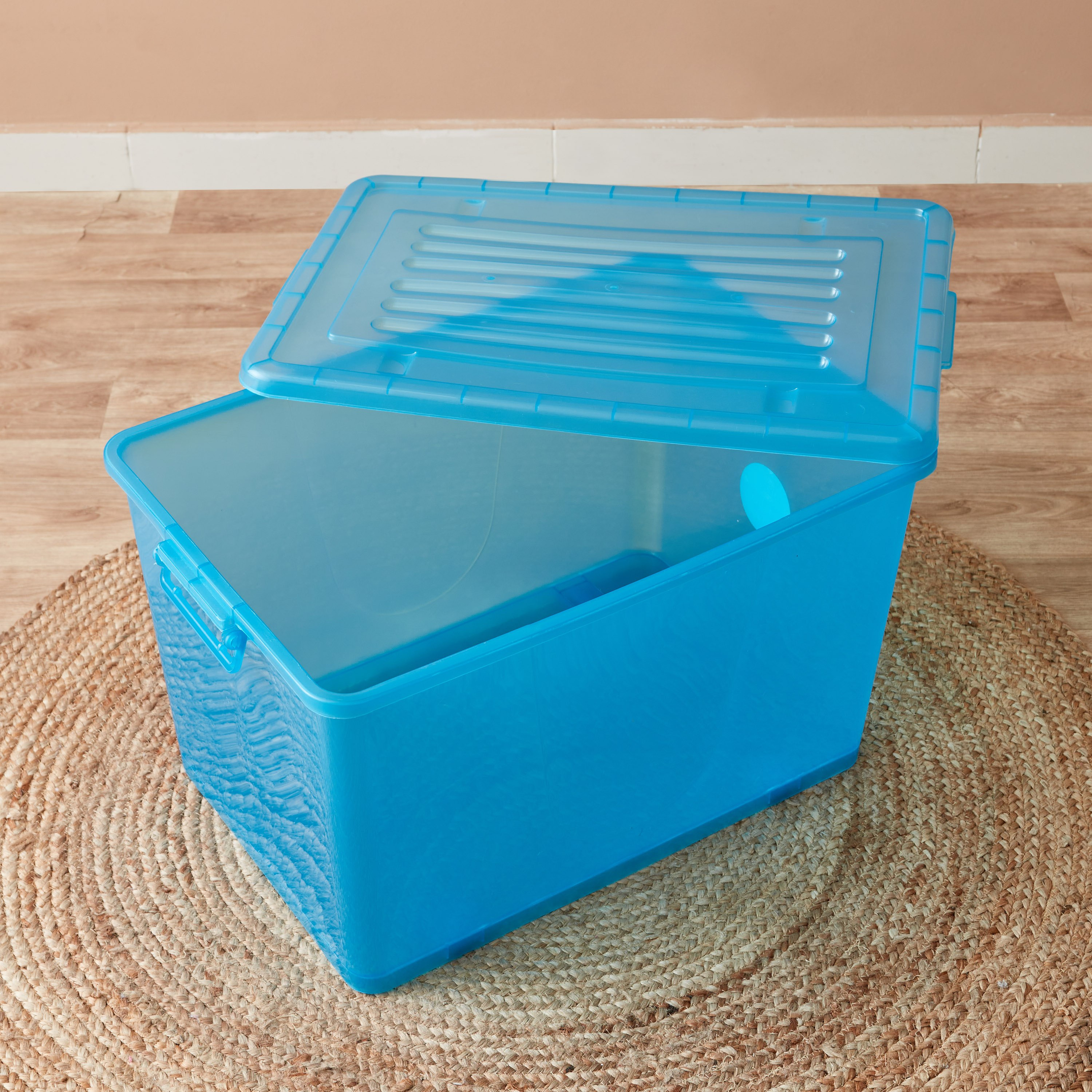 Rolling 94 L Storage Box with Wheels and Lid - 66.5x45x40 cm-hbxbedroom-bedroomaccessories-bedroomstorage-image-2