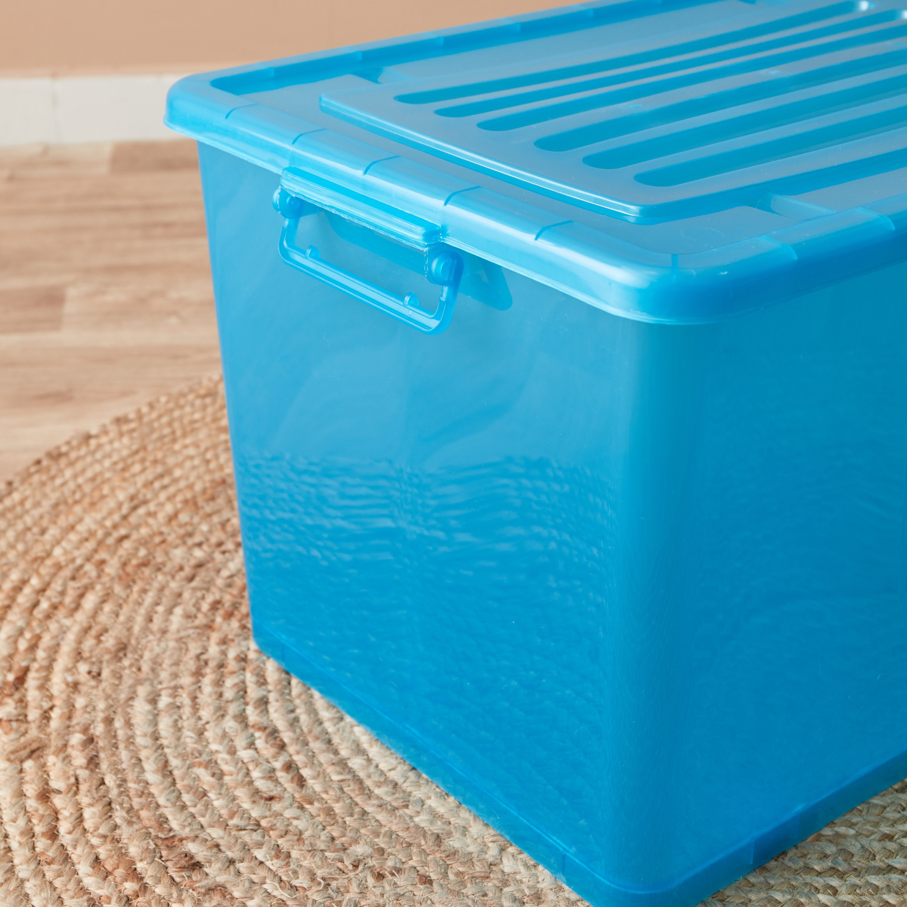 Rolling 94 L Storage Box with Wheels and Lid - 66.5x45x40 cm-hbxbedroom-bedroomaccessories-bedroomstorage-image-3