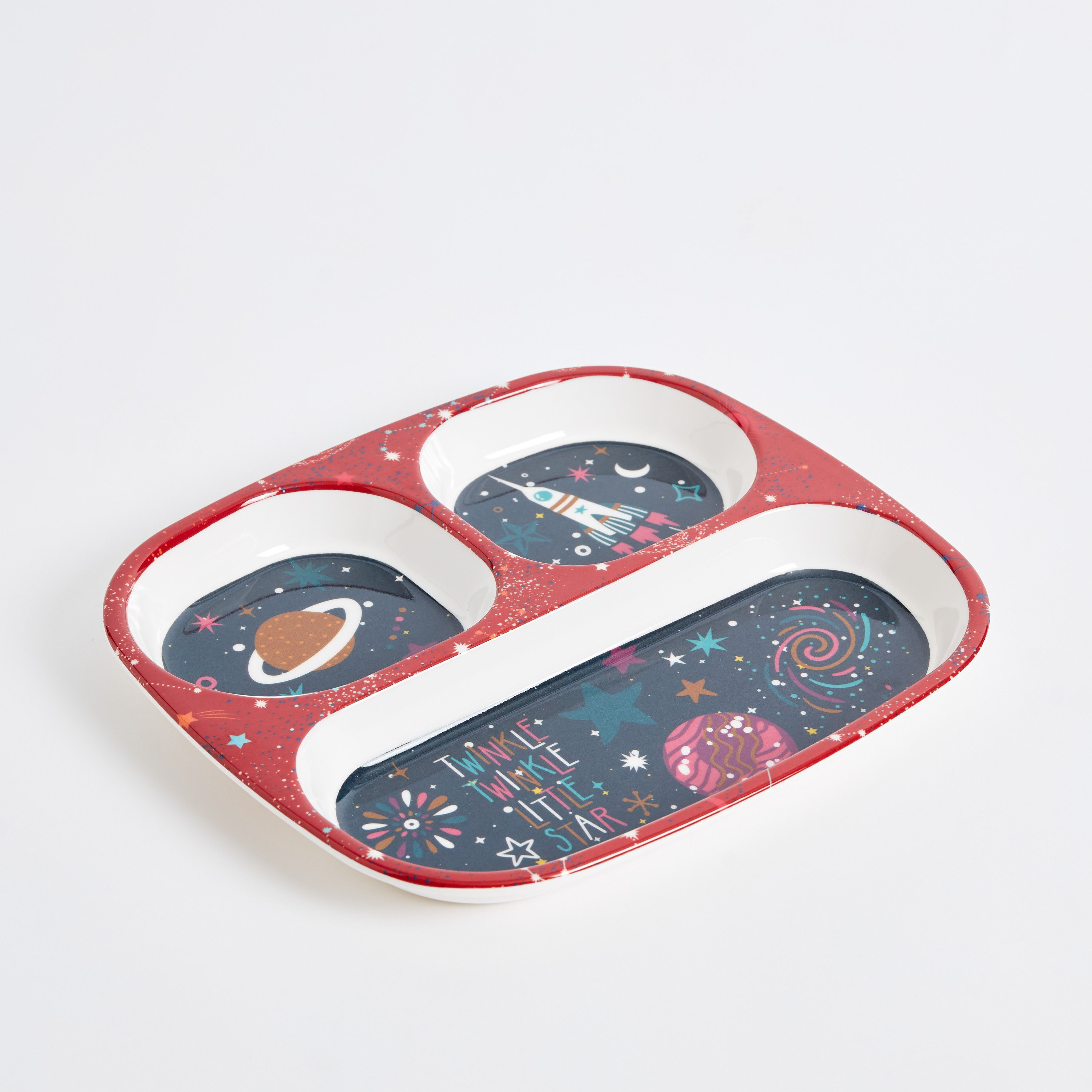 صحن ميلامين مقسم بتصميم كواكب من ترينيتي - 24×21.5 سم-hbxhomeware-hbxkidsandyouth-image-6
