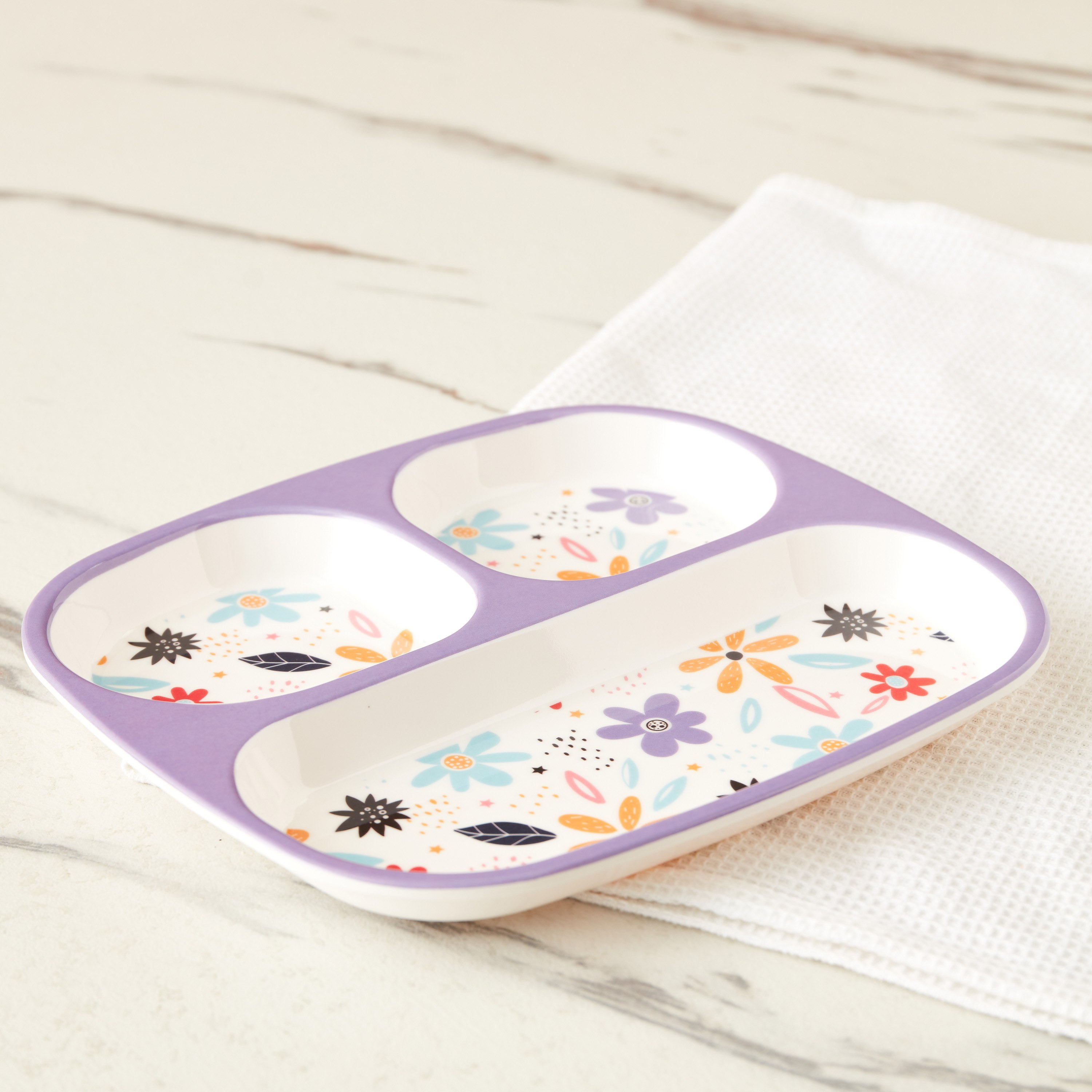 صحن ميلامين مقسم من ترينيتي - 24x21.5 سم-hbxhomeware-hbxkidsandyouth-image-3