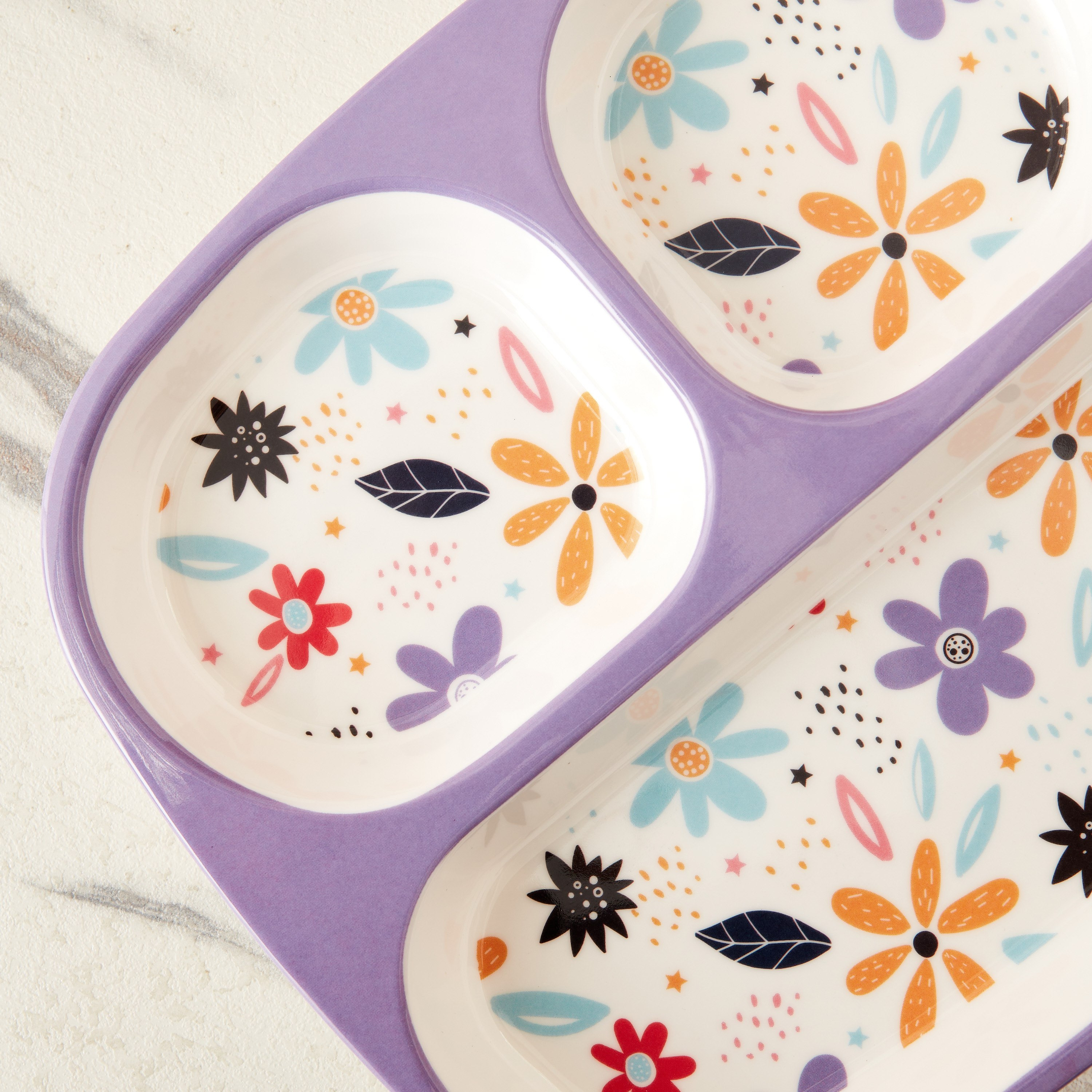 صحن ميلامين مقسم من ترينيتي - 24x21.5 سم-hbxhomeware-hbxkidsandyouth-image-4