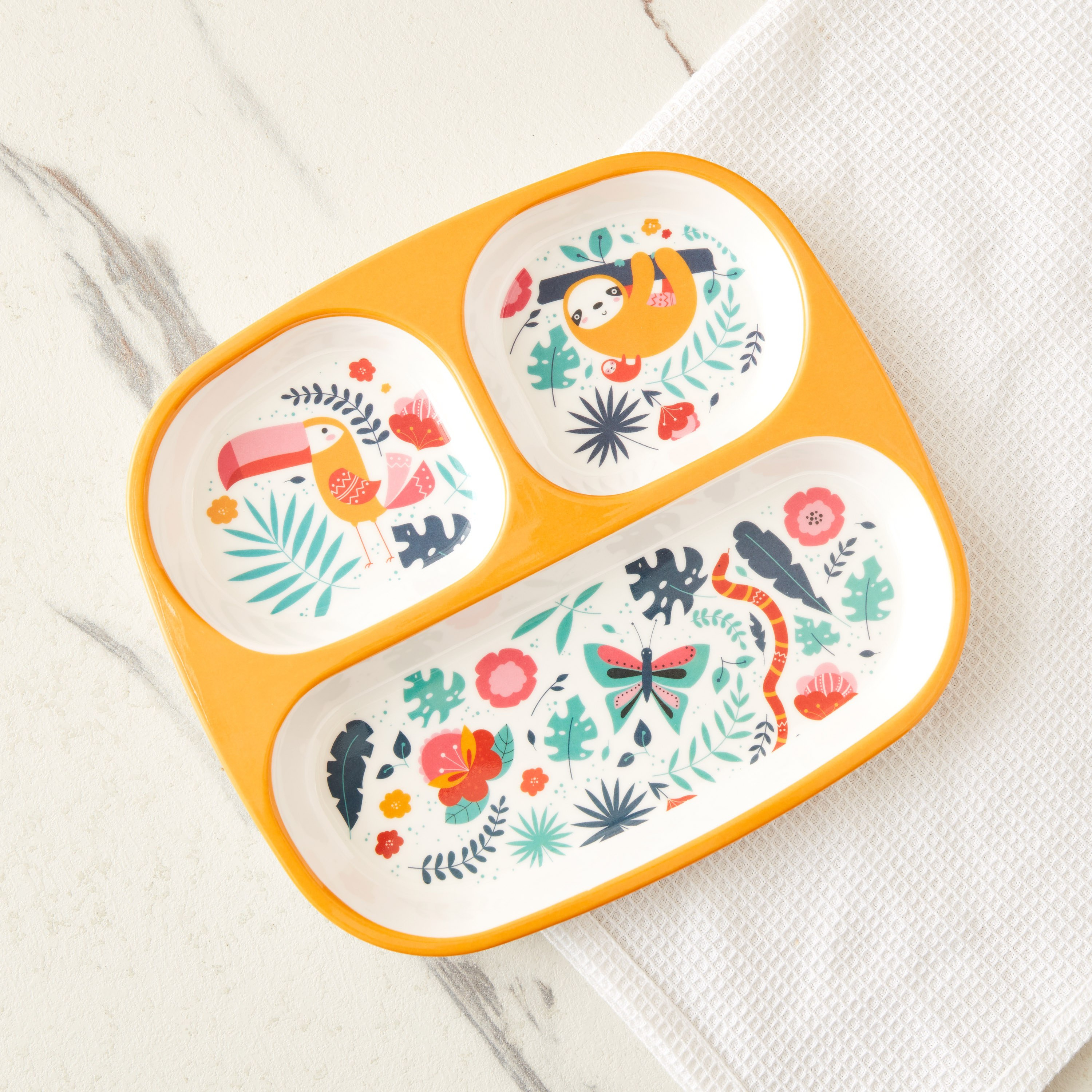 صحن ميلامين مقسّم من ترينيتي - 24x21.5 سم-hbxhomeware-hbxkidsandyouth-image-2