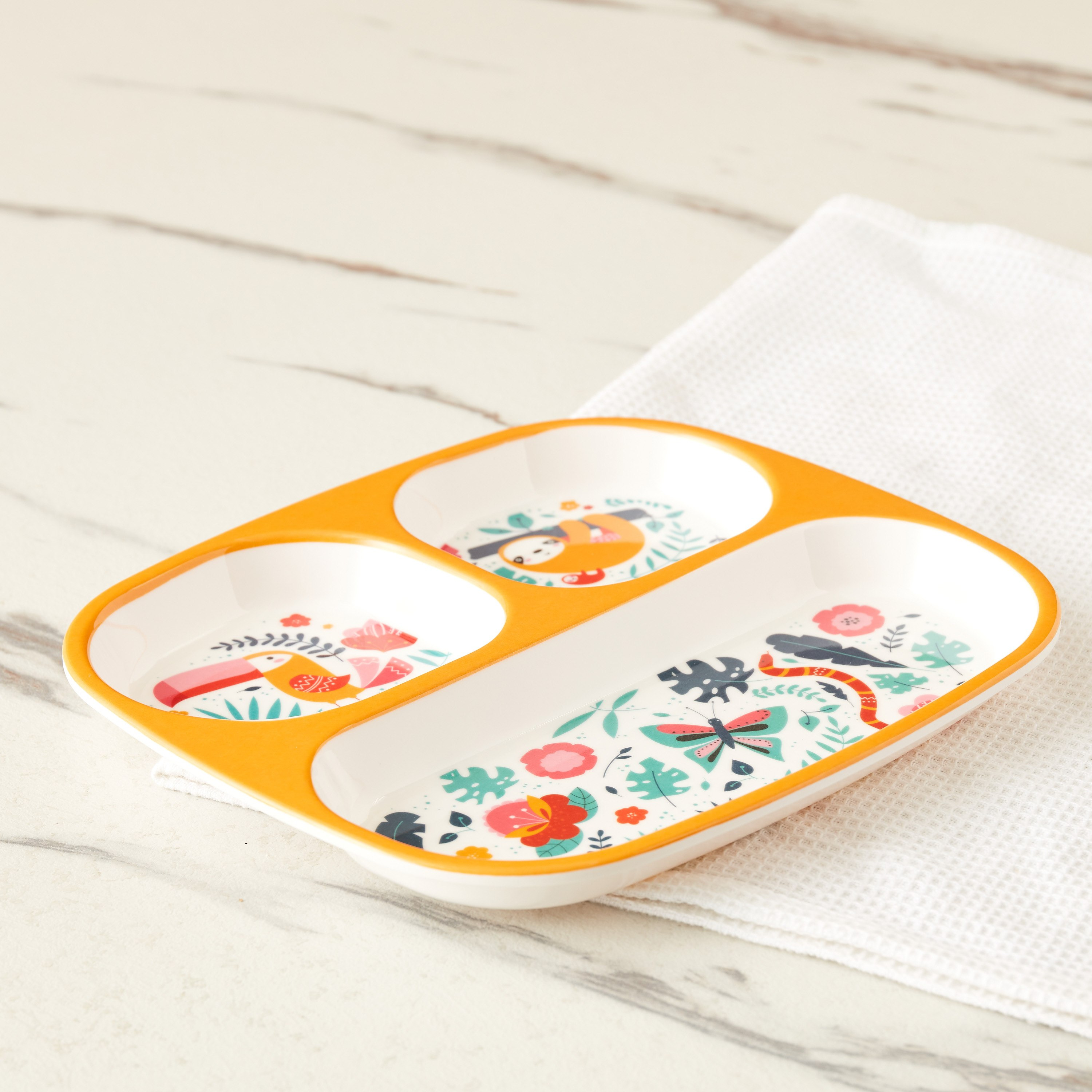 صحن ميلامين مقسّم من ترينيتي - 24x21.5 سم-hbxhomeware-hbxkidsandyouth-image-3