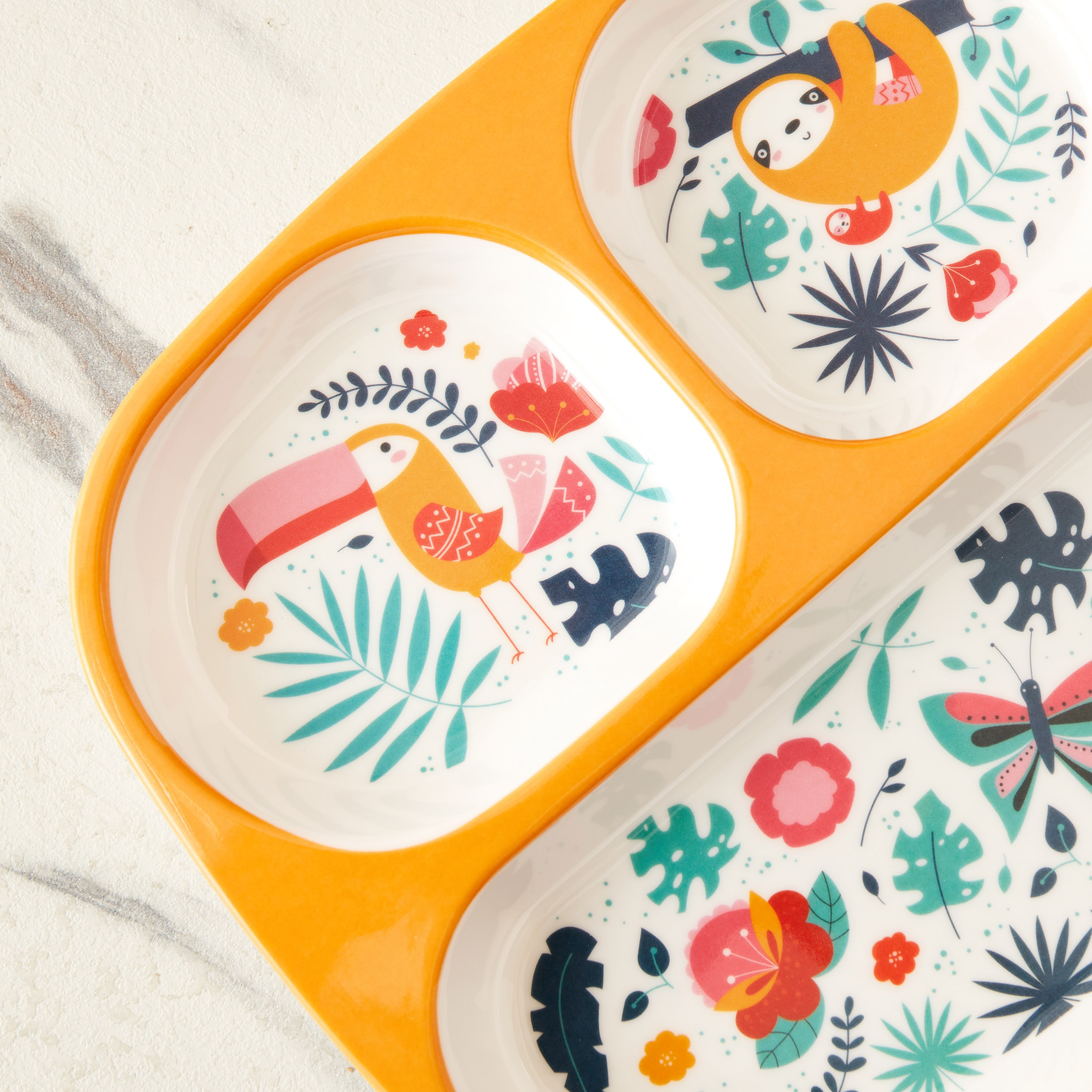 صحن ميلامين مقسّم من ترينيتي - 24x21.5 سم-hbxhomeware-hbxkidsandyouth-image-4