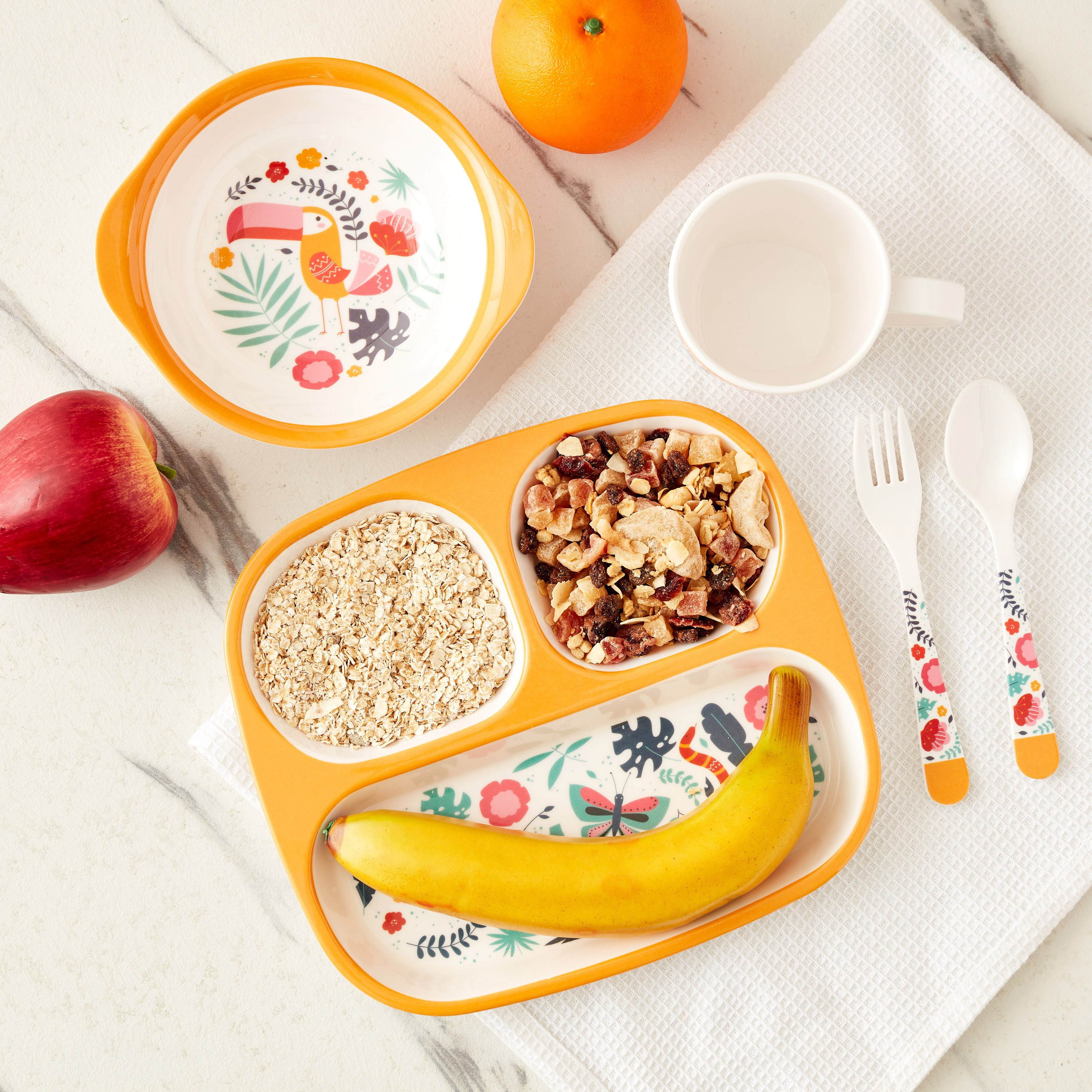 صحن ميلامين مقسّم من ترينيتي - 24x21.5 سم-hbxhomeware-hbxkidsandyouth-image-5