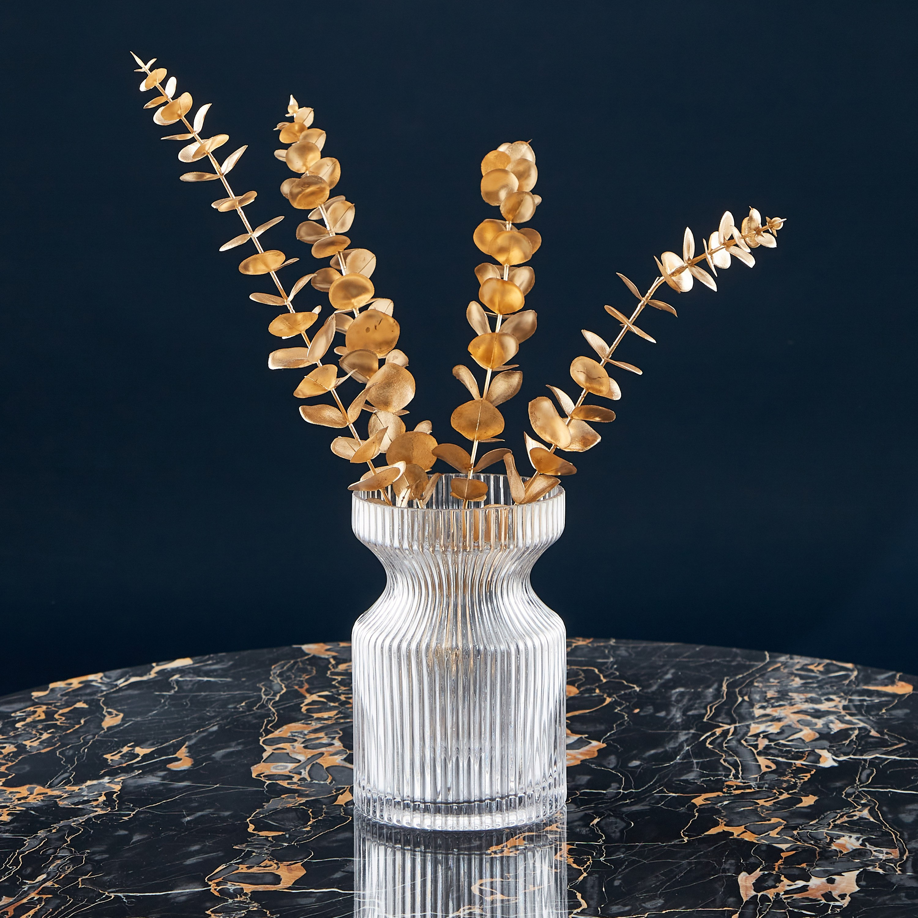 مزهرية زجاج مضلعة من أتلانتا - 12x18 سم-hbxbedroom-decorandaccessories-vases-image-1