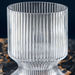Atlanta Ribbed Inverted Clear Glass Vase - 12x18 cm-Vases-thumbnailMobile-2