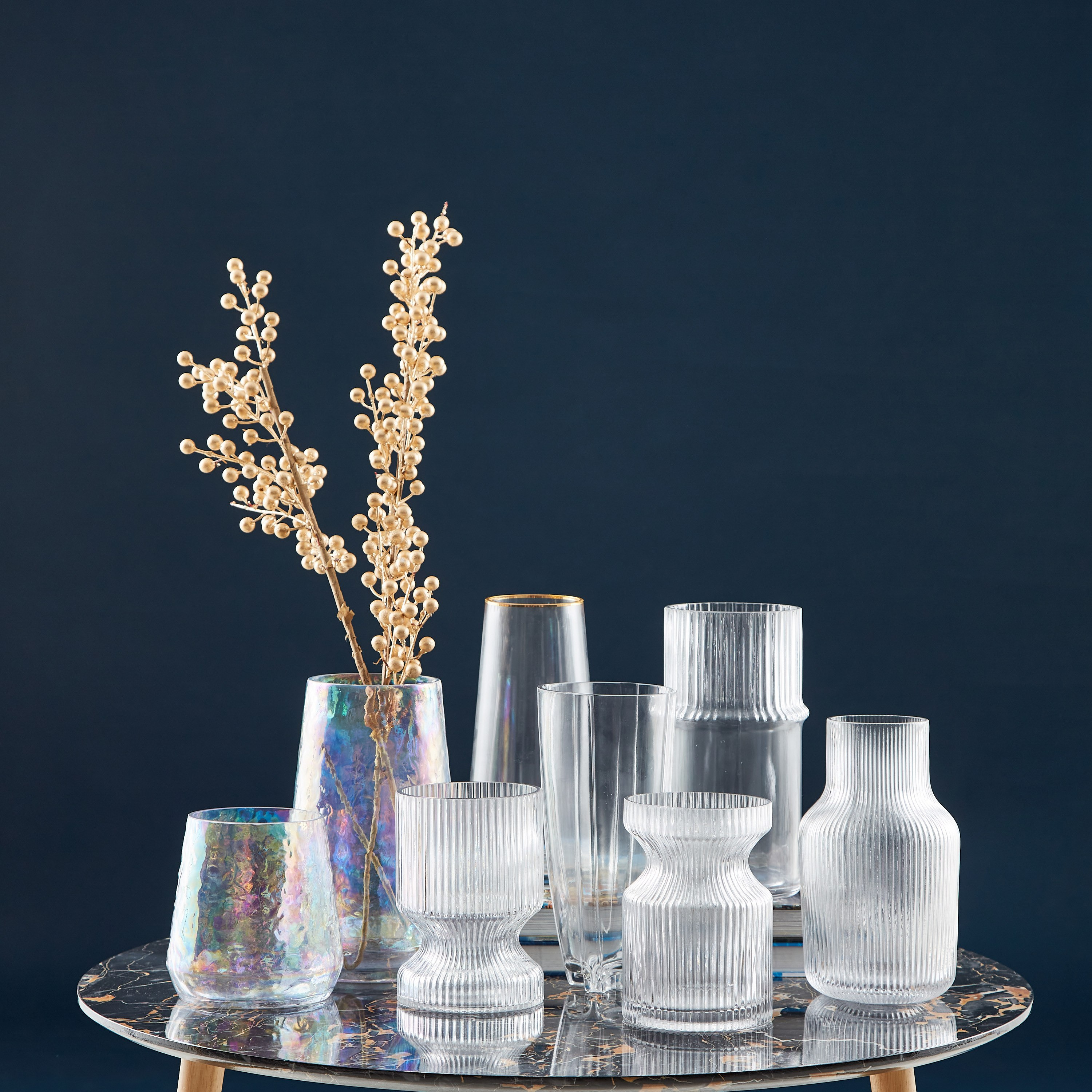 Atlanta Glass Vase - 25x13 cm-hbxbedroom-decorandaccessories-vases-image-4
