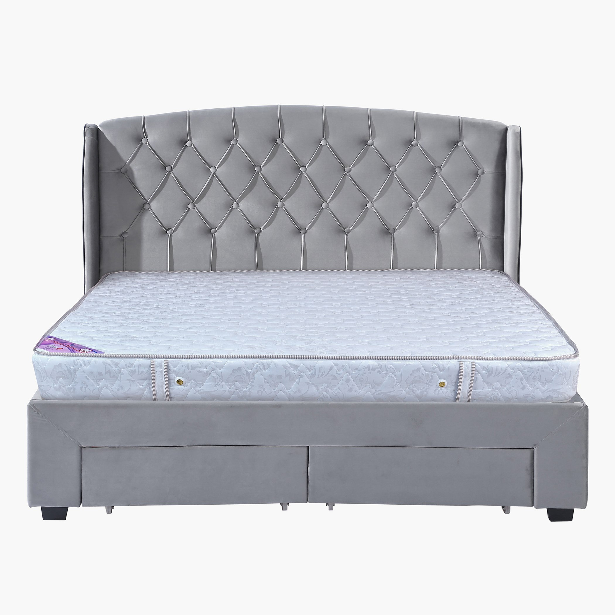 مرتبة فردية بنوابض حلزونية وإسفنج من آي ماجنا ديلوكس - 90x190x22 سم-hbxfurniture-bedroom-mattresses-single-image-2