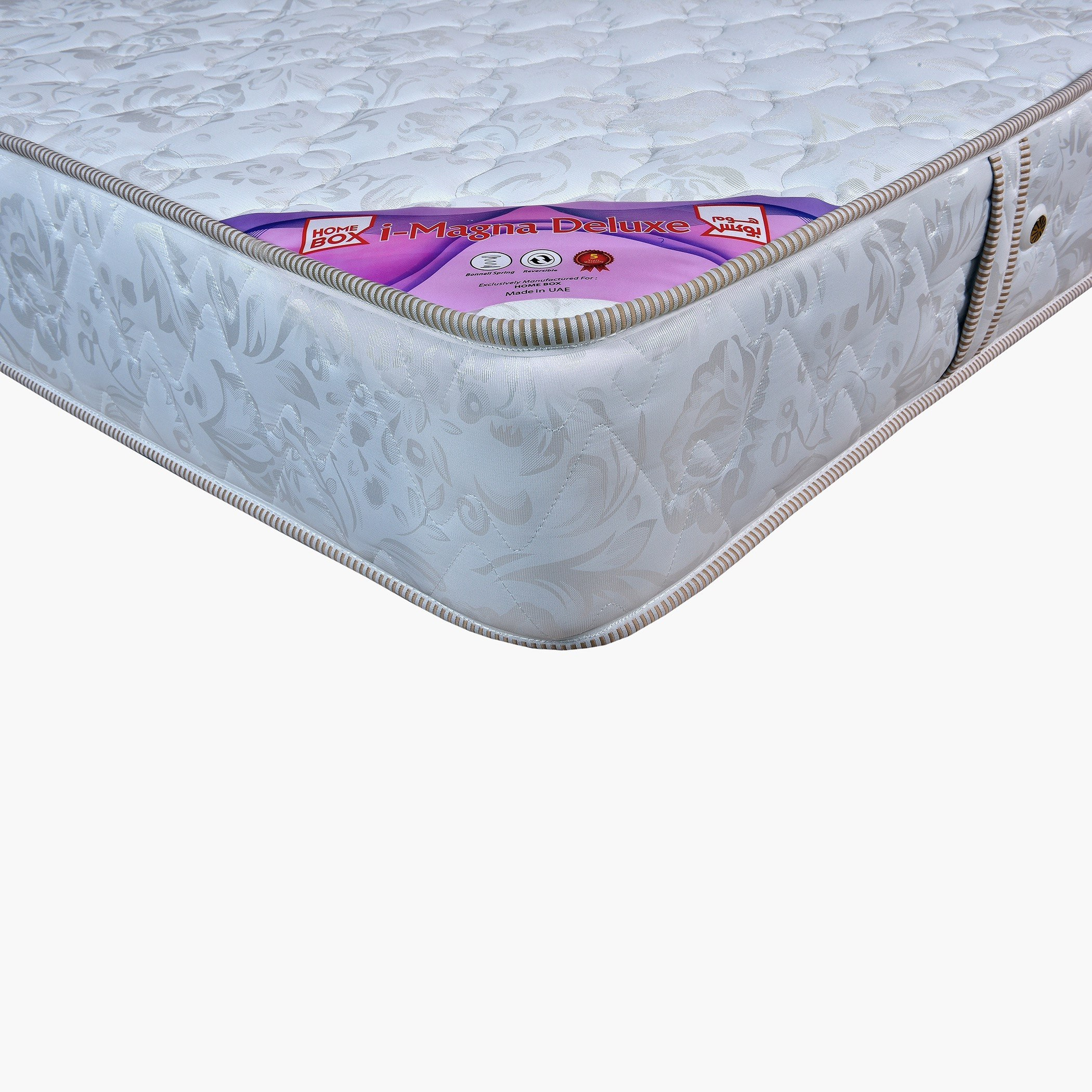 مرتبة فردية بنوابض حلزونية وإسفنج من آي ماجنا ديلوكس - 90x190x22 سم-hbxfurniture-bedroom-mattresses-single-image-5