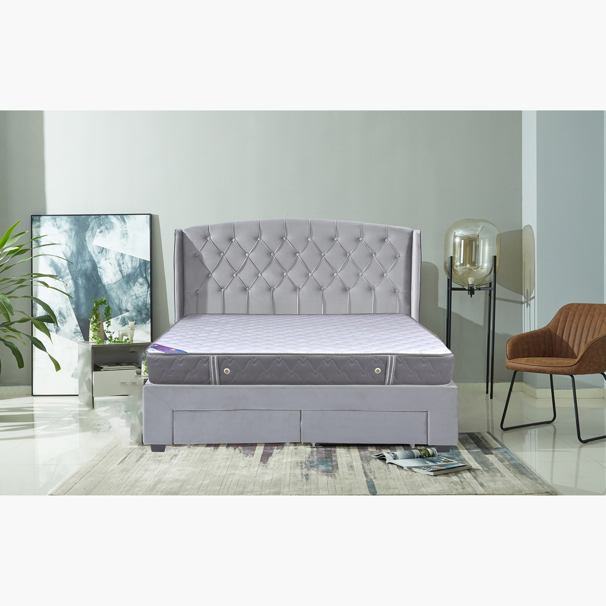 مرتبة فردية إسفنج ونوابض حلزونية من آي كالم - 90x200x22 سم-hbxfurniture-bedroom-mattresses-single-image-8