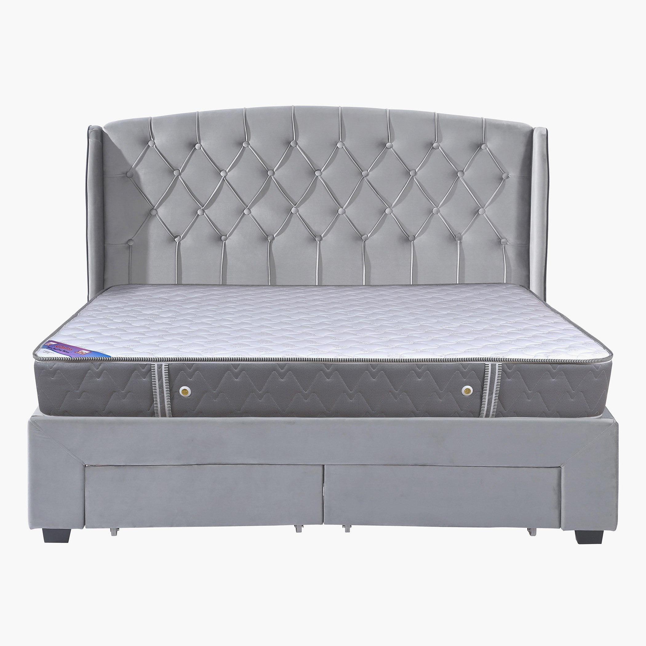 مرتبة فردية إسفنج ونوابض حلزونية من آي كالم - 90x200x22 سم-hbxbedroom-mattresses-queen-image-2