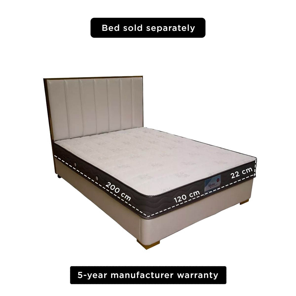 SleepEase iReviva Side Medium Firm Foam Encased Bonnell Spring Twin Mattress - 120x200x22 cm-hbxfurniture-mattresses-twin-image-12