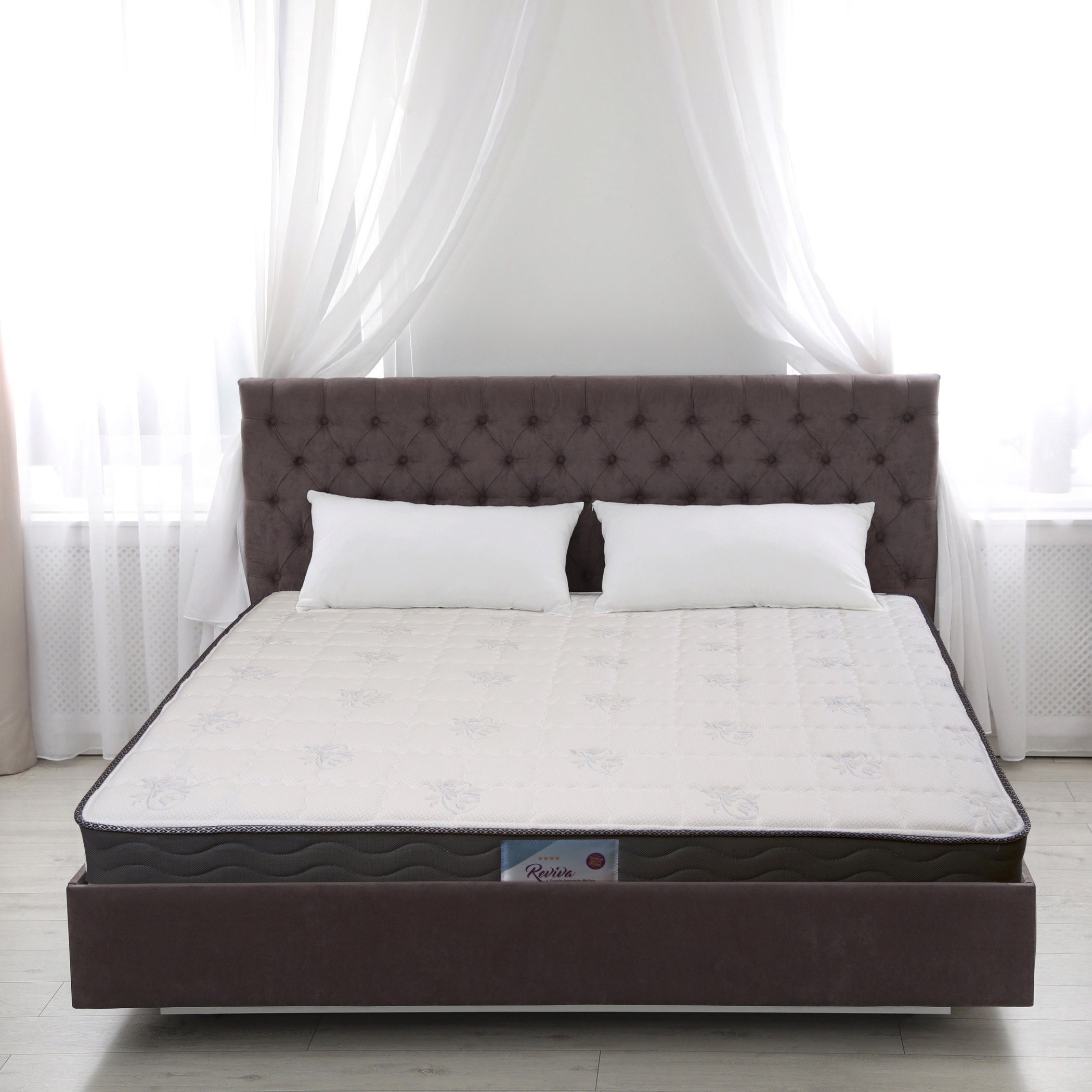 SleepEase iReviva Side Medium Firm Foam Encased Bonnell Spring Queen Mattress - 140x200x22 cm-hbxbedroom-mattresses-queen-image-2
