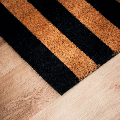 Stripe Print Coir Doormat with PVC Back - 40x60 cms