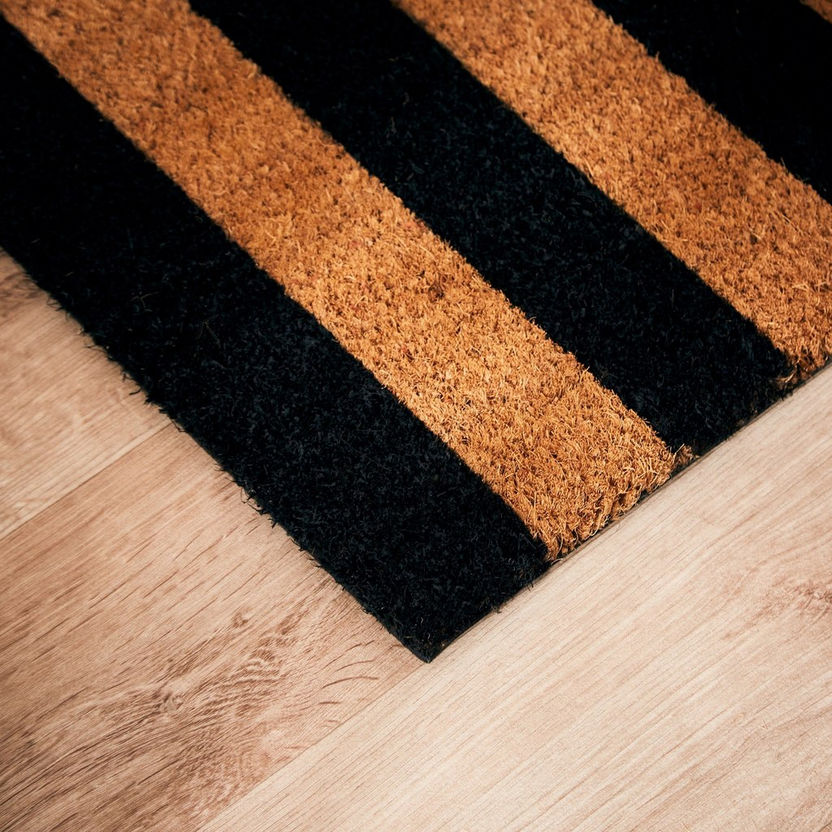 Stripe Print Coir Doormat with PVC Back - 40x60 cm-Door Mats-image-2