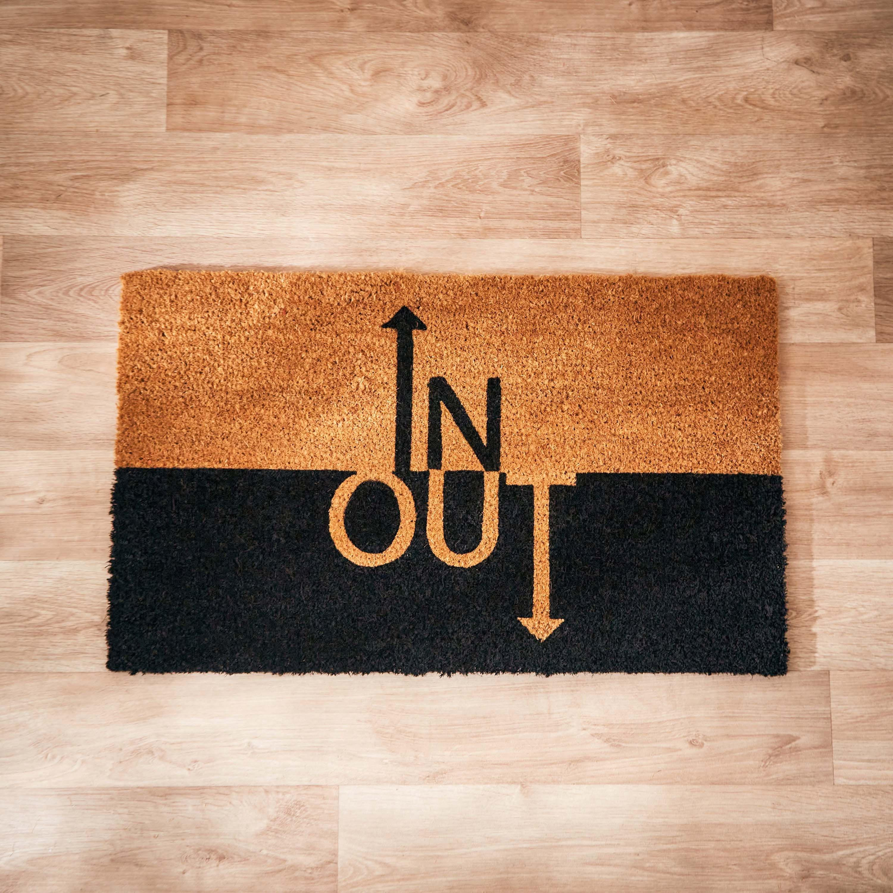 In and Out Print Coir Doormat with PVC Back - 45x75 cm-hbxhomeware-hbxlivingroom-image-2