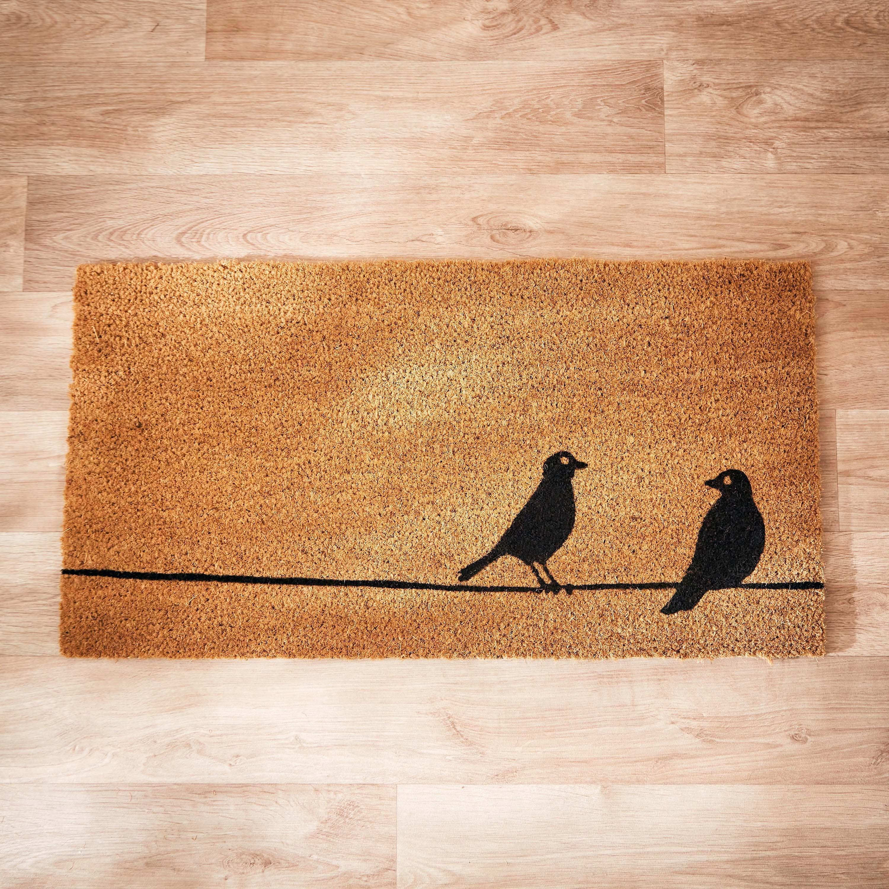 سجادة باب من ألياف جوز الهند بطبعات - 75x40 سم-hbxhomeware-hbxlivingroom-image-2