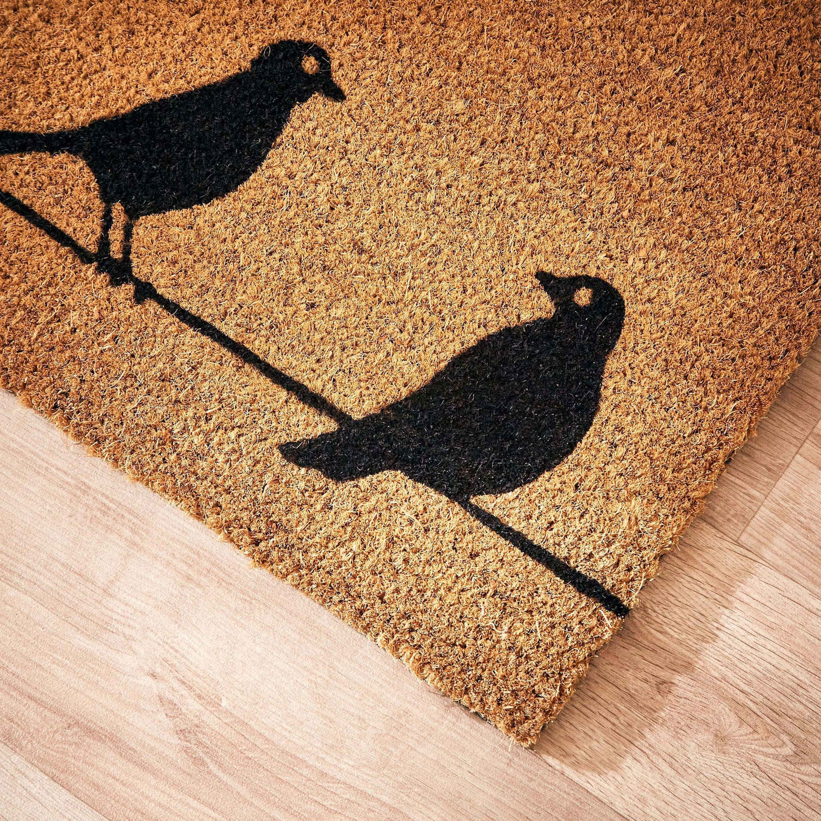 سجادة باب من ألياف جوز الهند بطبعات - 75x40 سم-hbxhomeware-hbxlivingroom-image-3