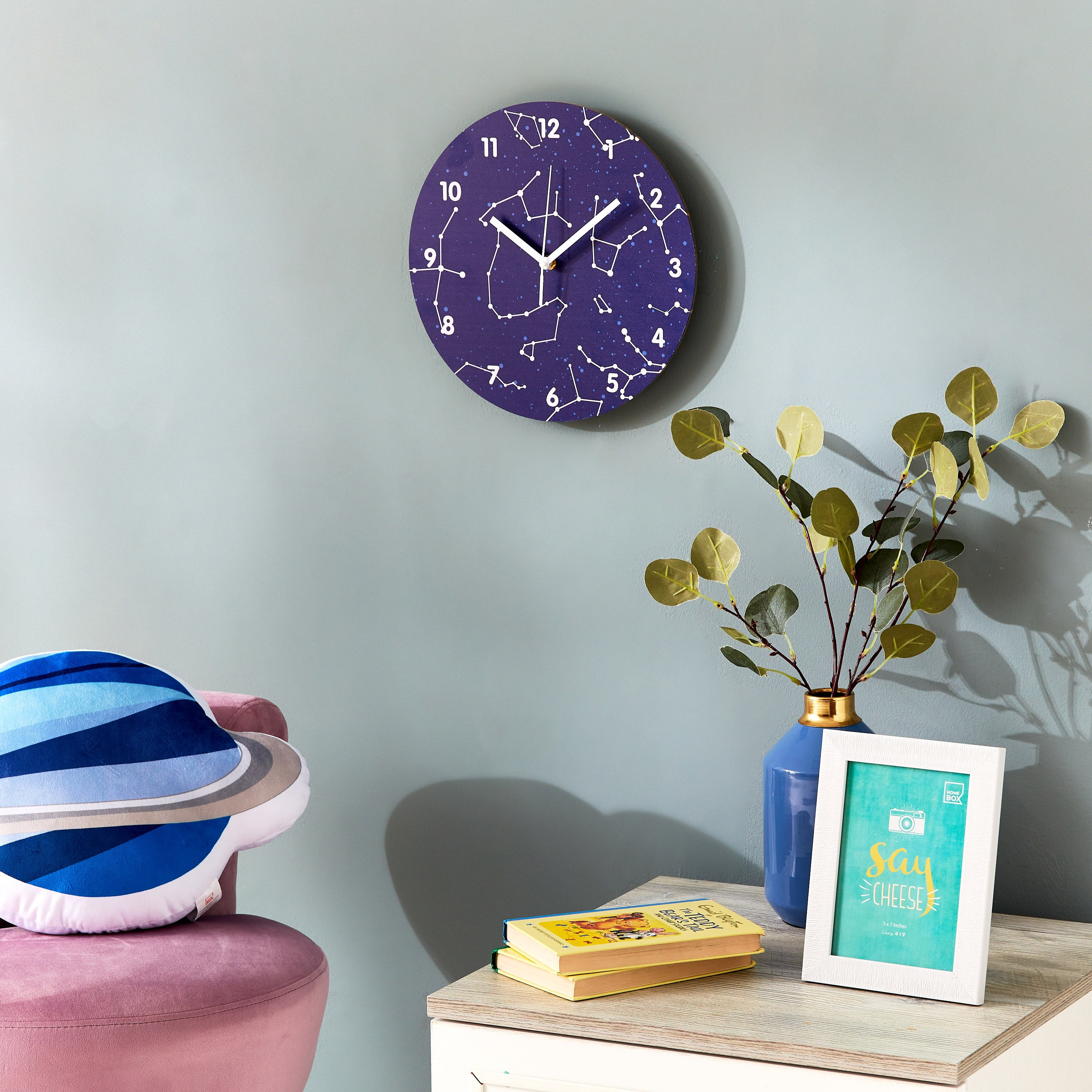 ساعة حائط بتصميم الأبراج من فيو - 30x30x3.5 سم-hbxhomeware-hbxkidsandyouth-image-1