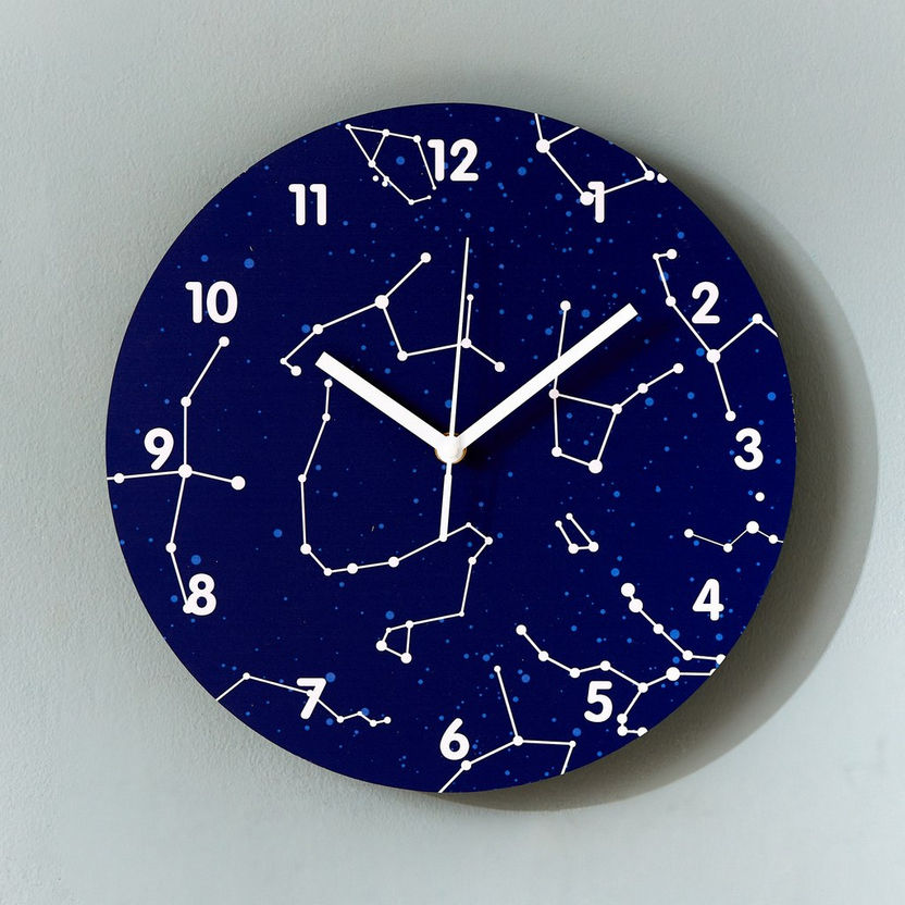 Fio Constellations Wall Clock - 30x30x3.5 cm-Clocks-image-2