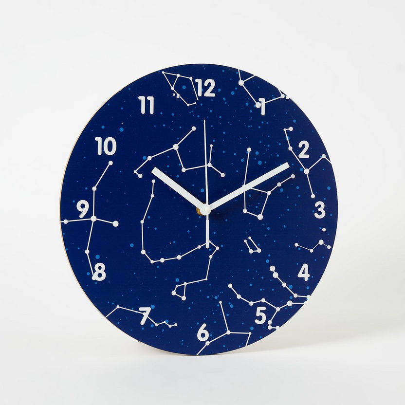 Fio Constellations Wall Clock - 30x30x3.5 cm-Clocks-image-3