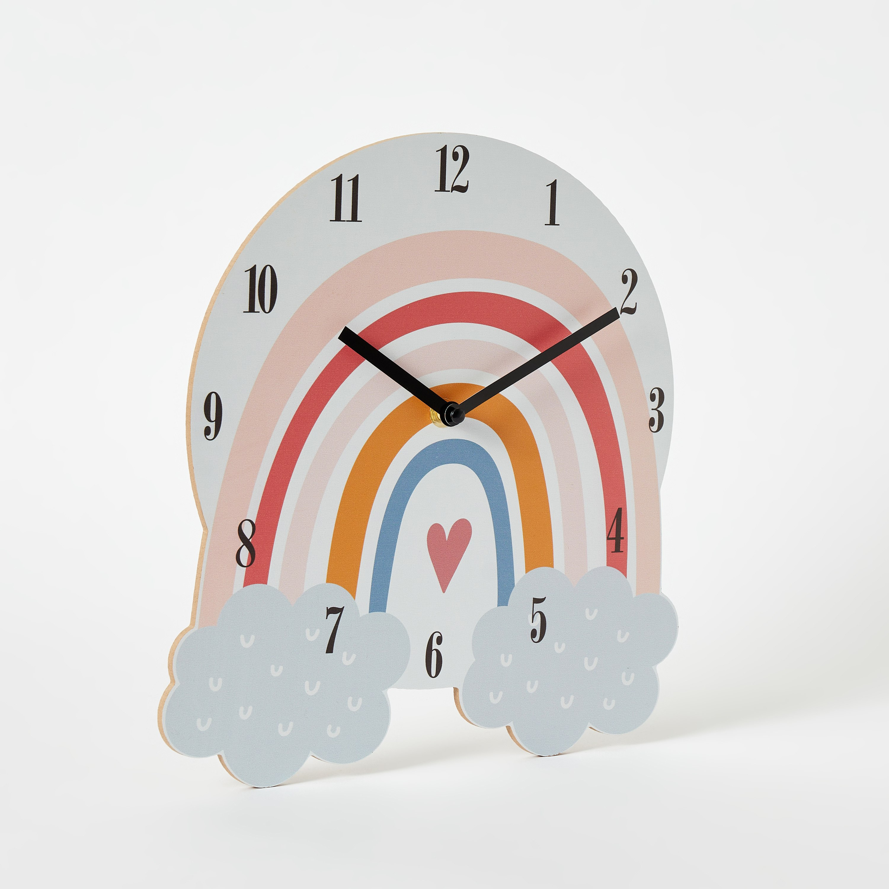 ساعة حائط على شكل قوس قزح من فيو - 27.7x30x3.5 سم-hbxhomeware-hbxkidsandyouth-image-5