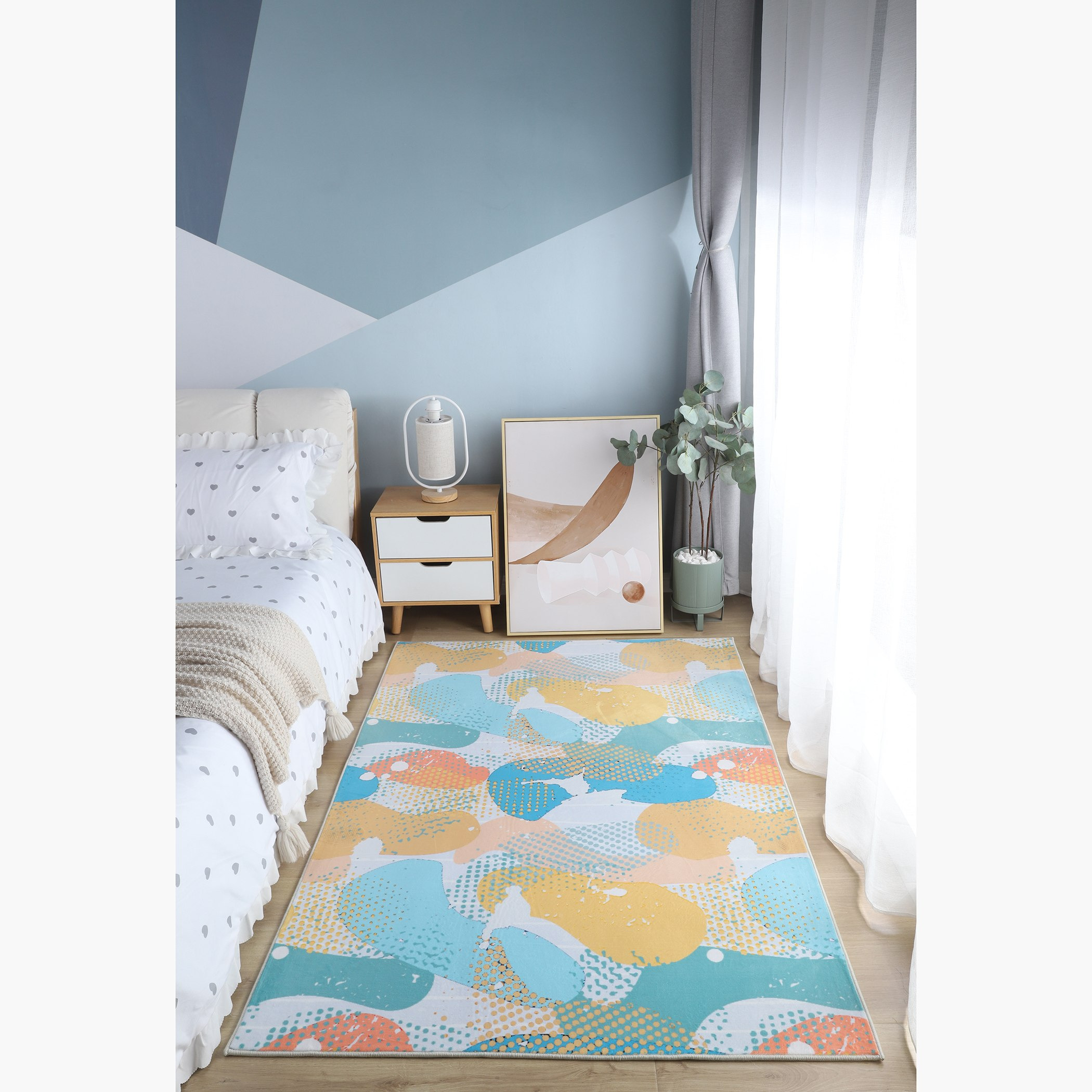 سجادة فلانيل بطبعات من ويلز أميليا - 110x160 سم-hbxdecorandfurnishings-floorcoverings-rugs-image-1
