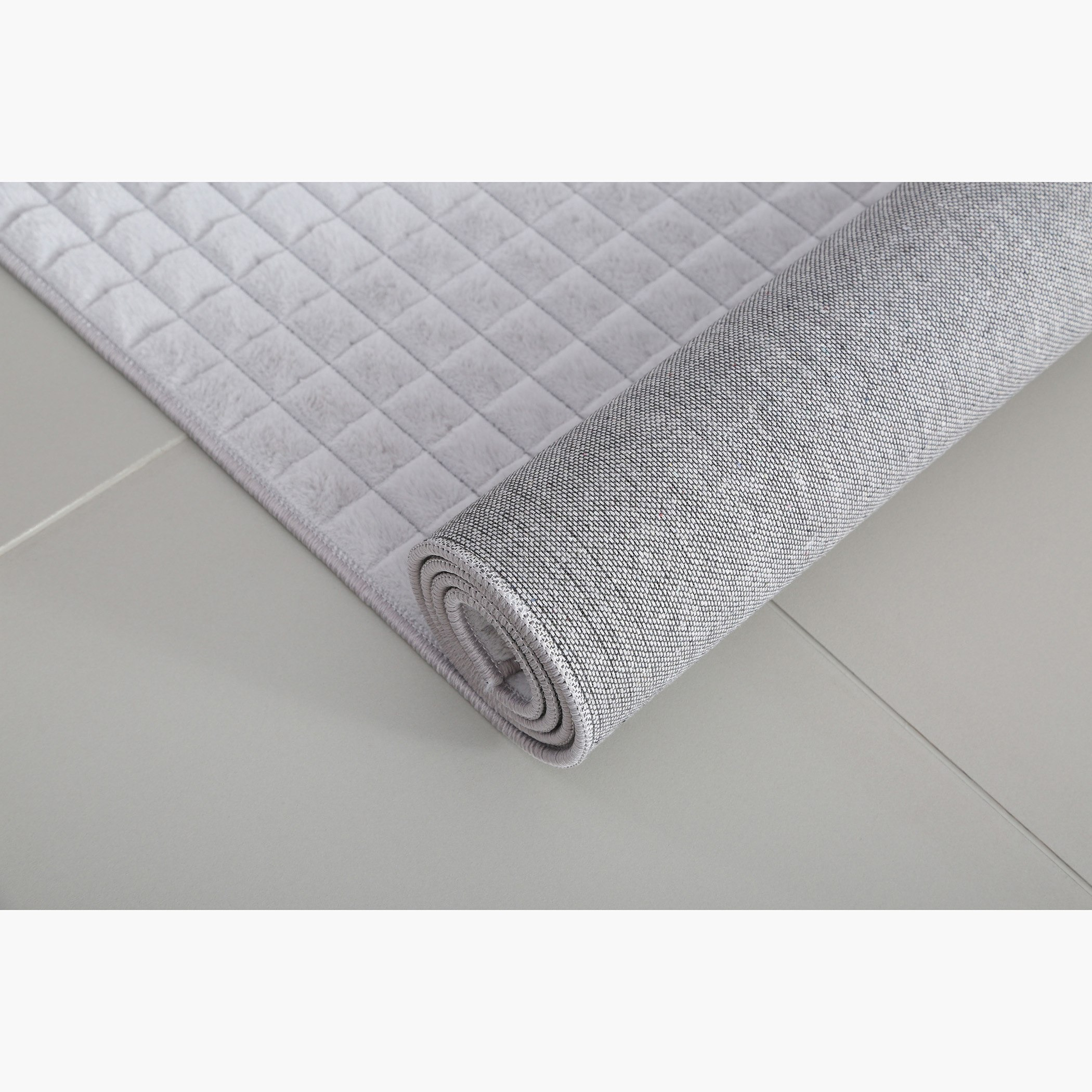 سجادة فرو أرنب بتصميم مكعبات محفورة - 150x200 سم-hbxdecorandfurnishings-floorcoverings-rugs-image-5