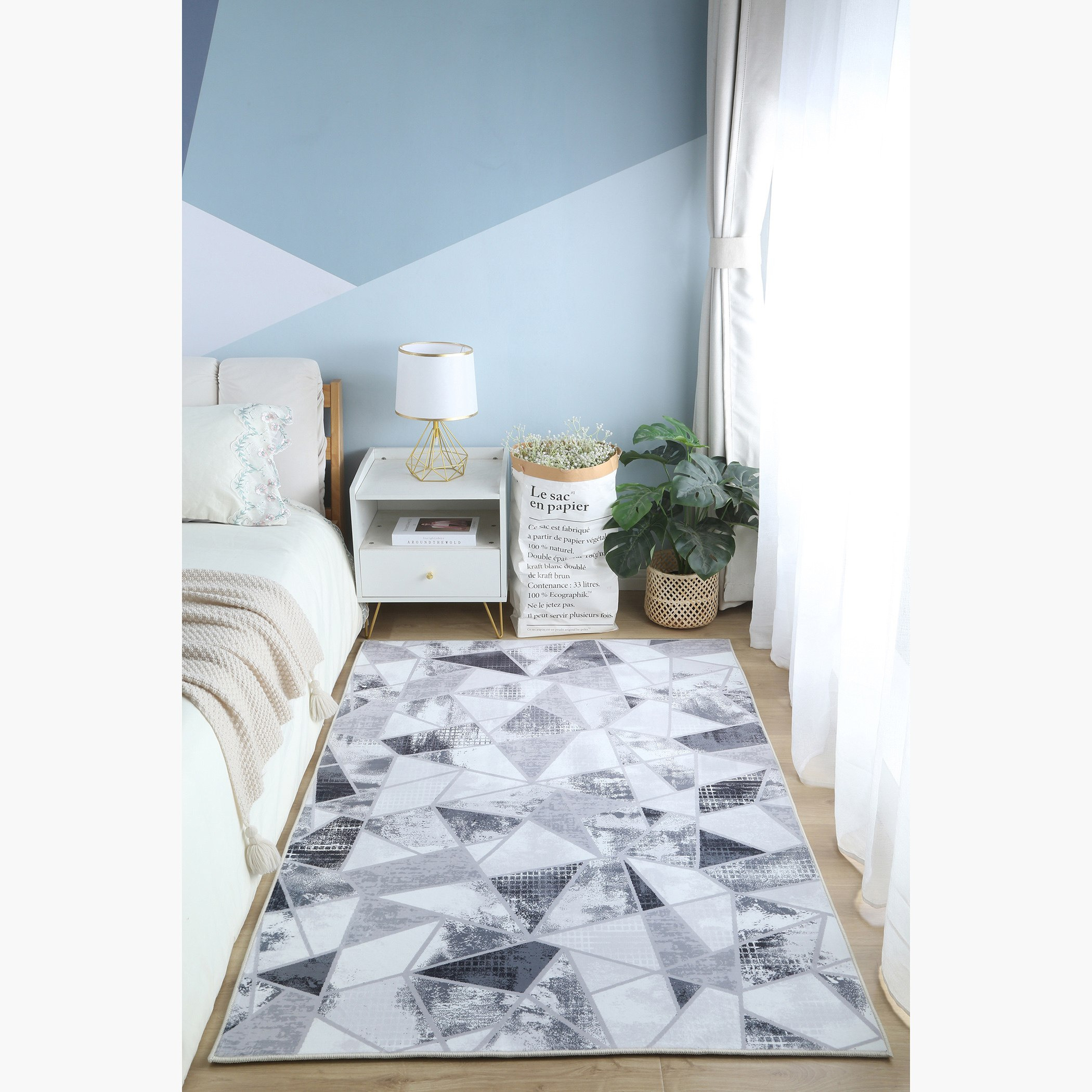 سجادة فلانيل بطبعات من أونتاريو ميا - 110x160 سم-hbxdecorandfurnishings-floorcoverings-rugs-image-1